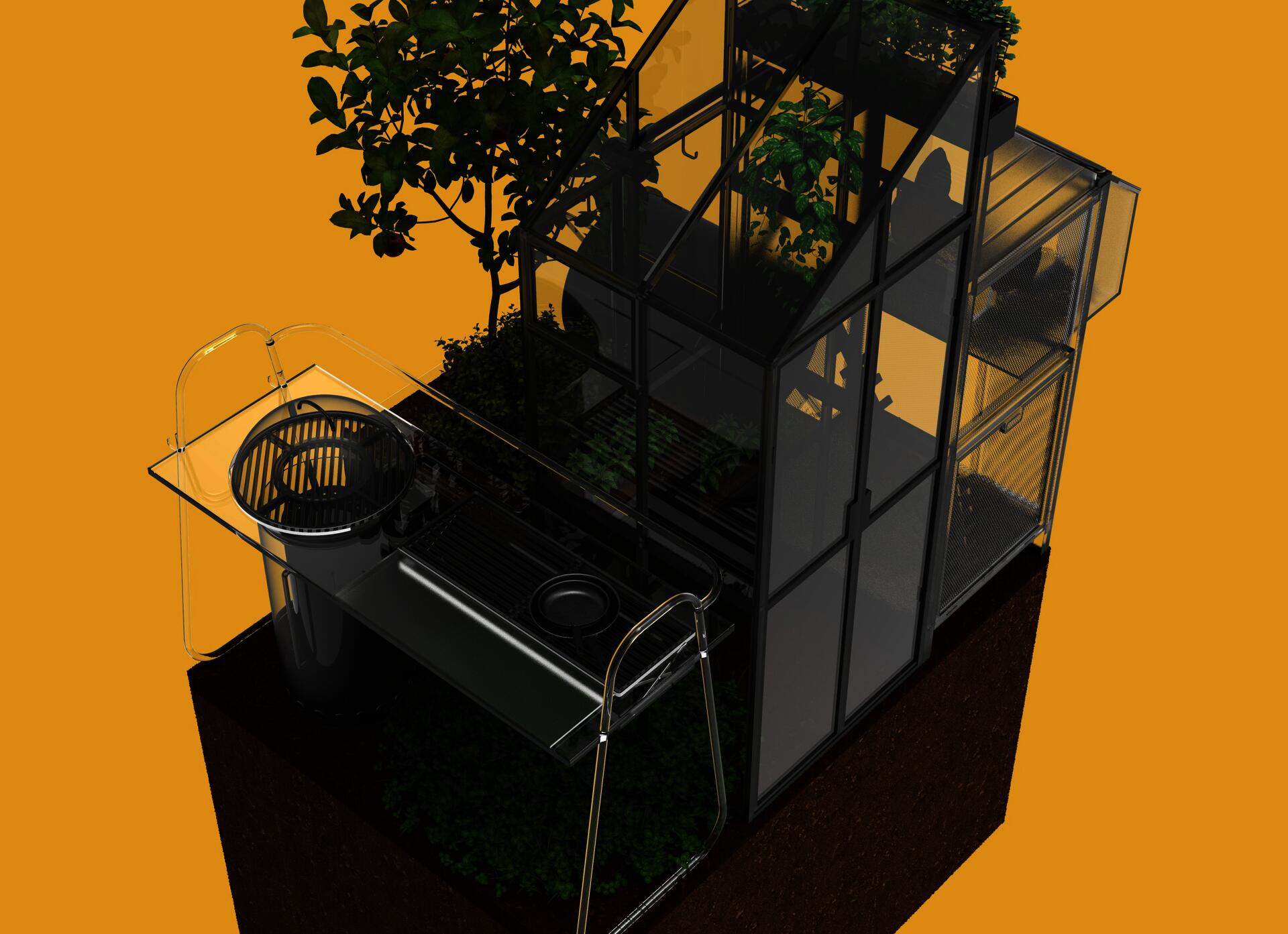 Carbon System Illustration Render
