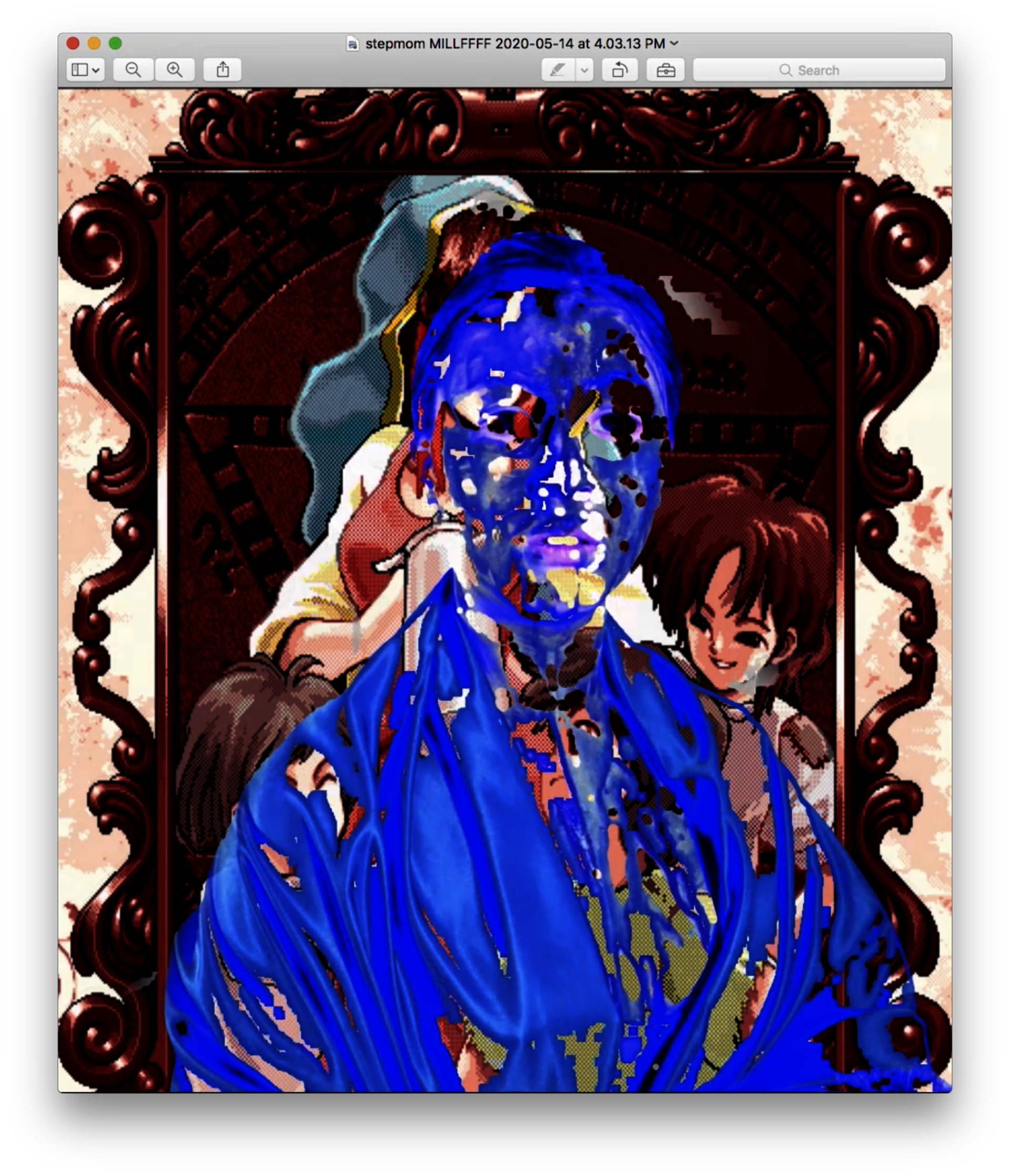 "Nursemaid" ending in a simulation game "Princess Maker"