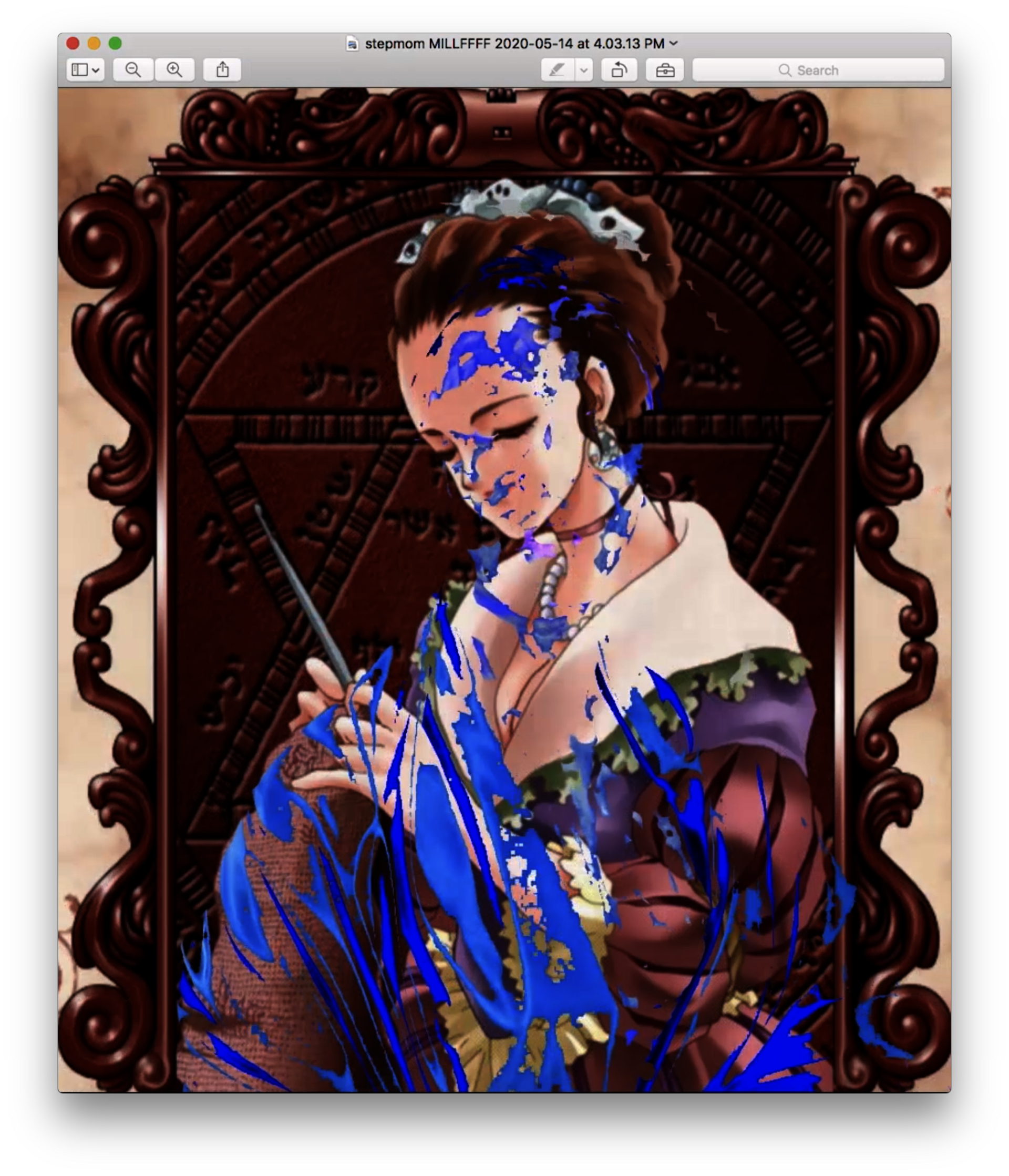 "Millionaire's Wife" ending in a simulation game "Princess Maker"