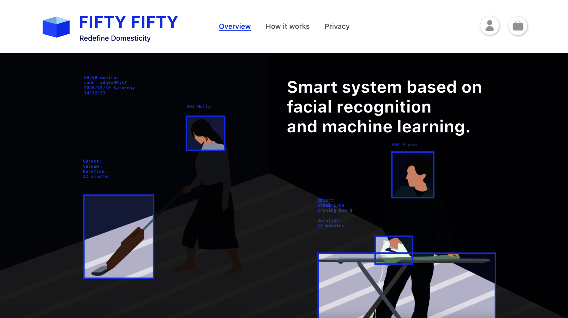 50/50: online platform