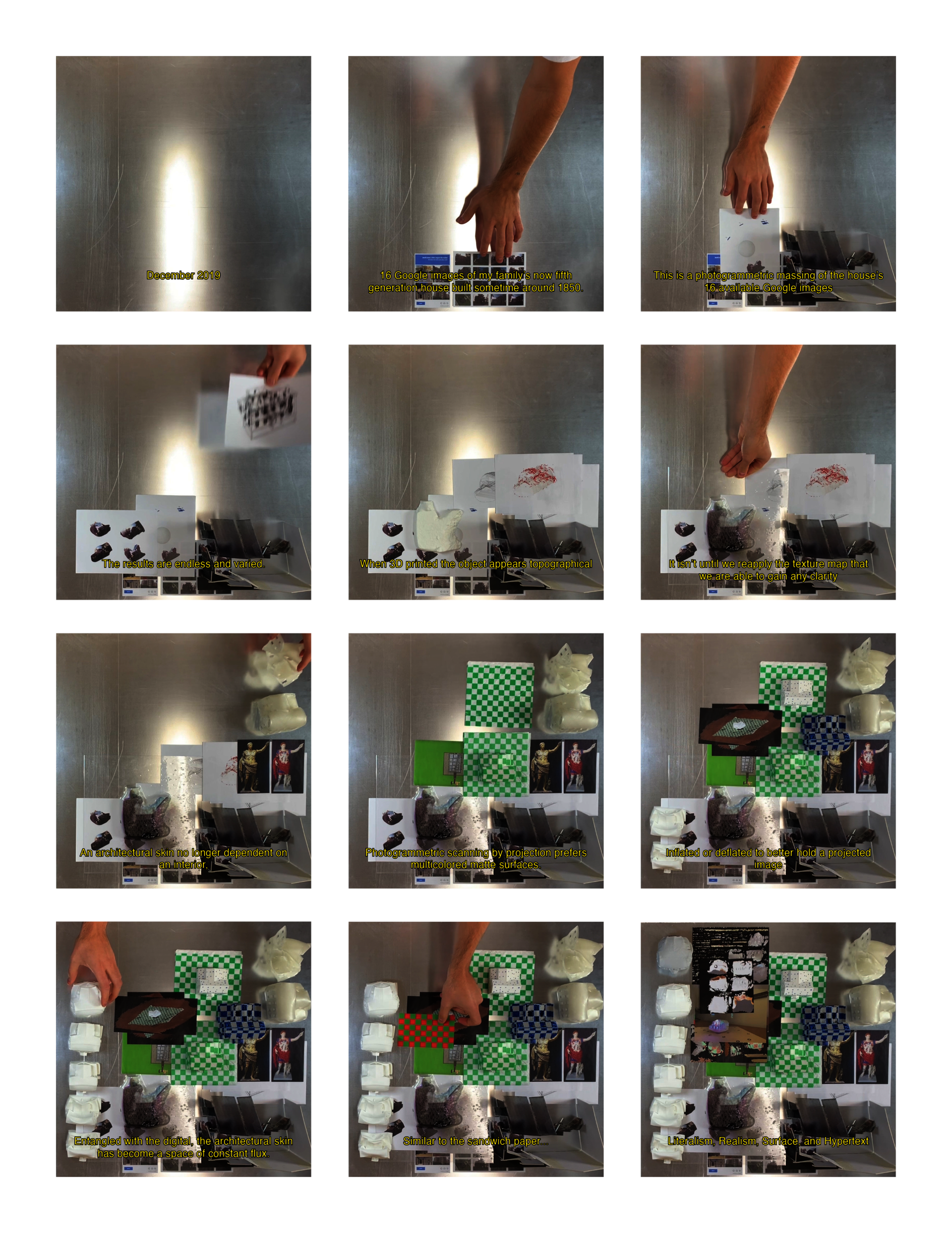 Hypertext film stills