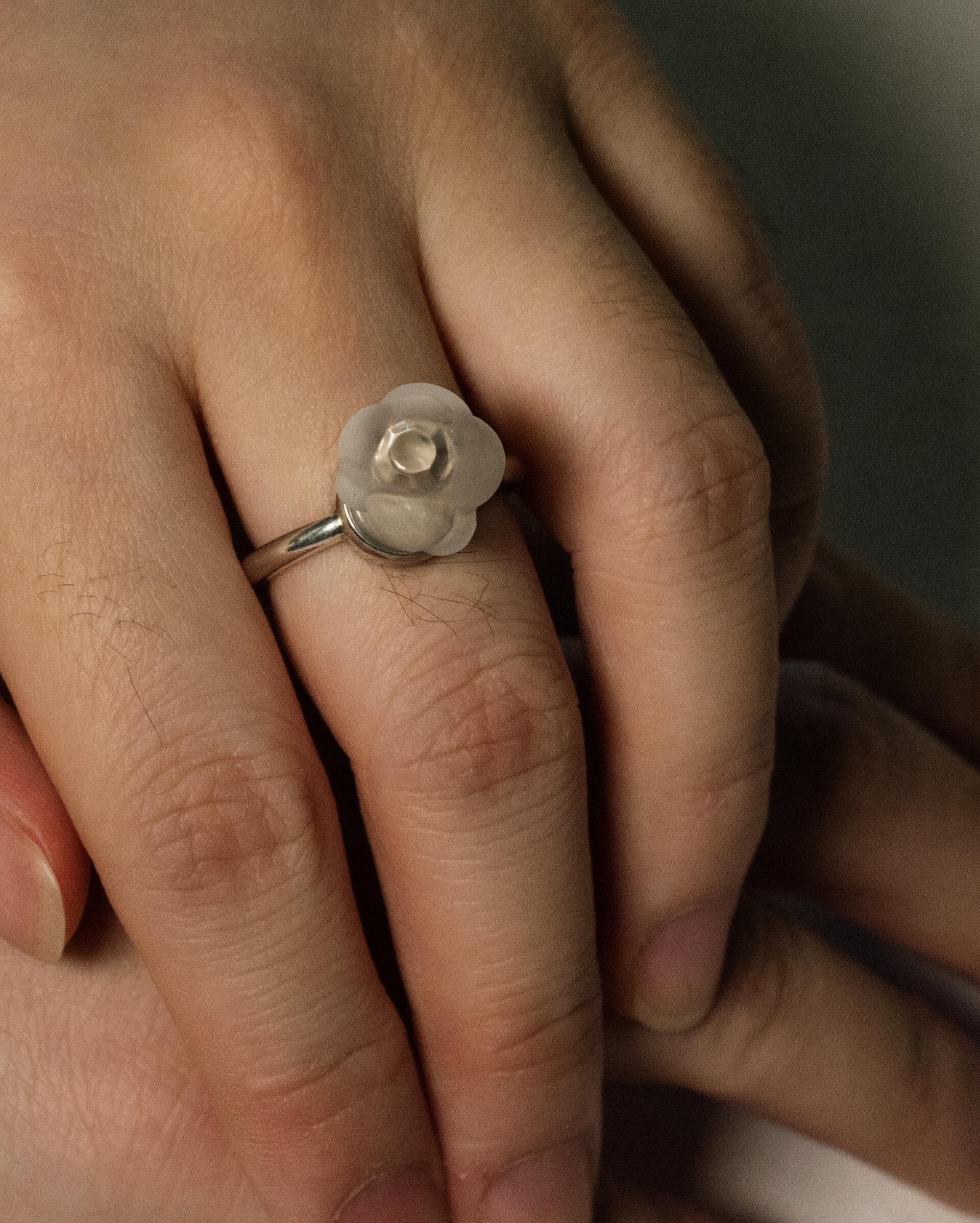 Sterling Silver, Rock Crystal Ring, 2020