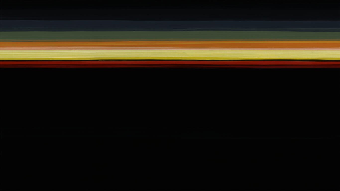 hand painted horizontal stripes in black, orange, yellow