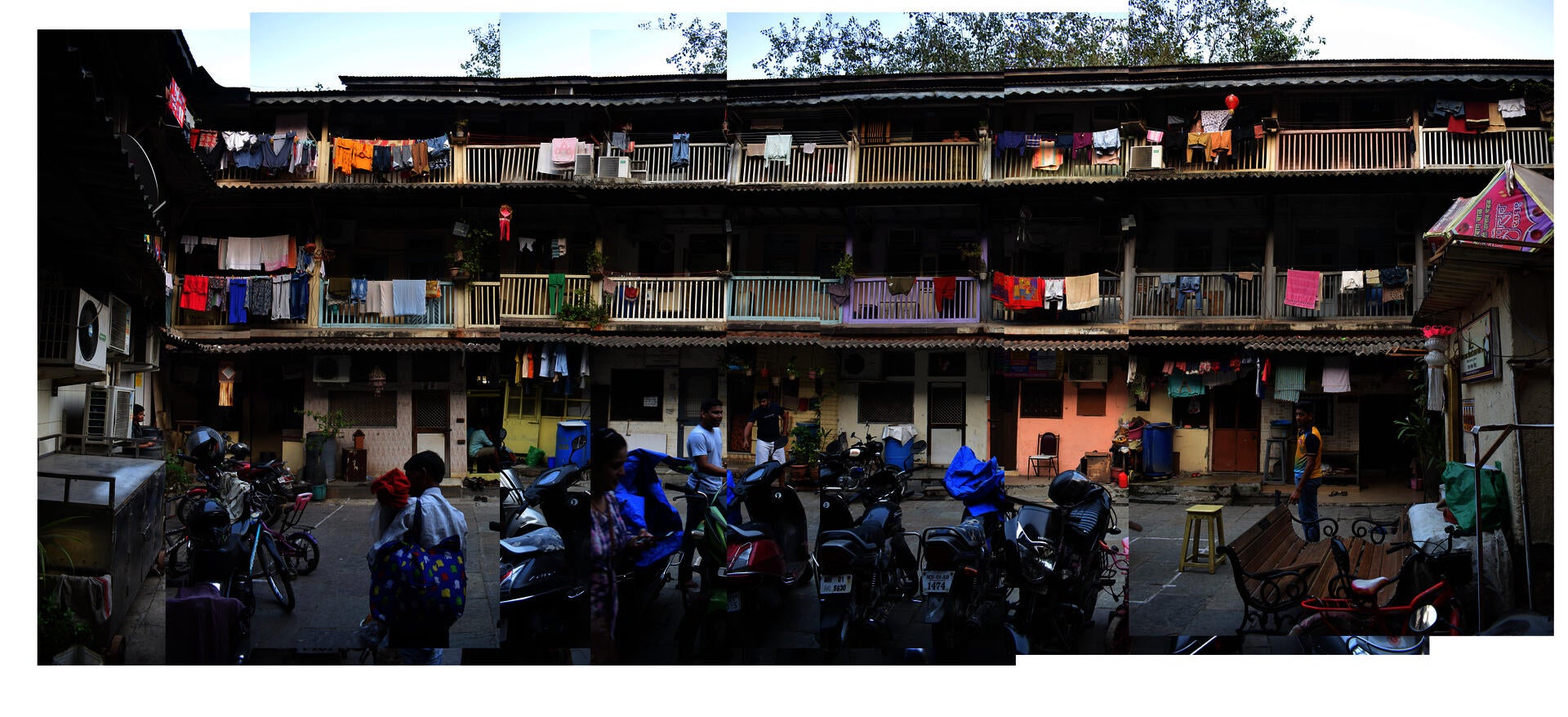 Chawl Interior Courtyard Elevation