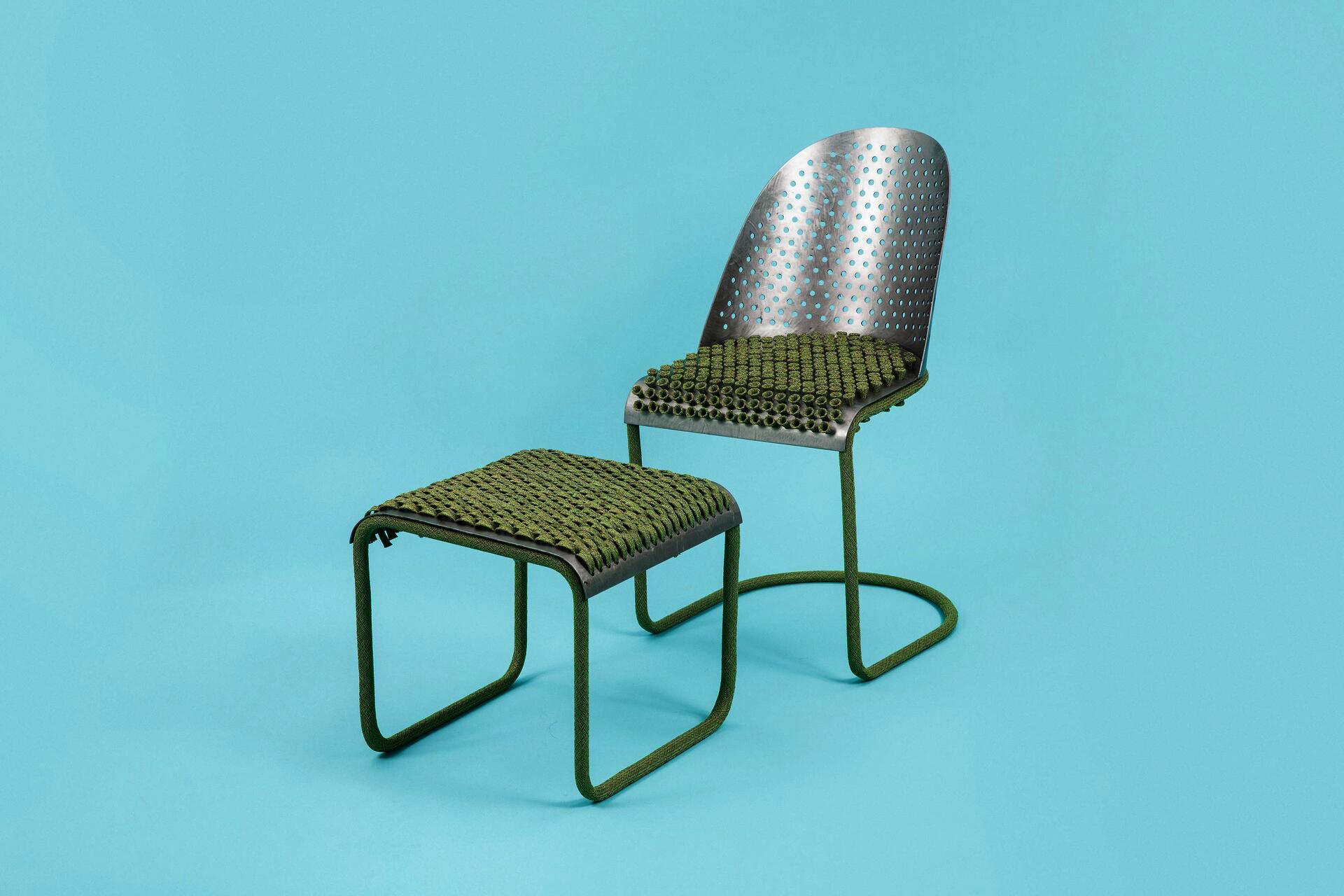 Cable Chair and Footrest set