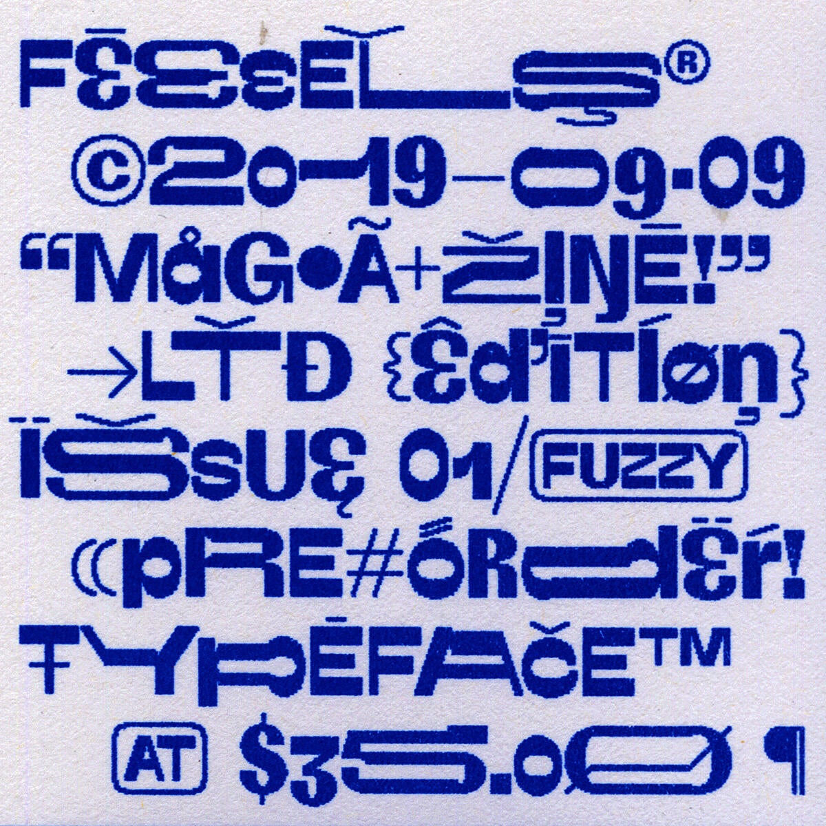 'Feeeels' typeface design