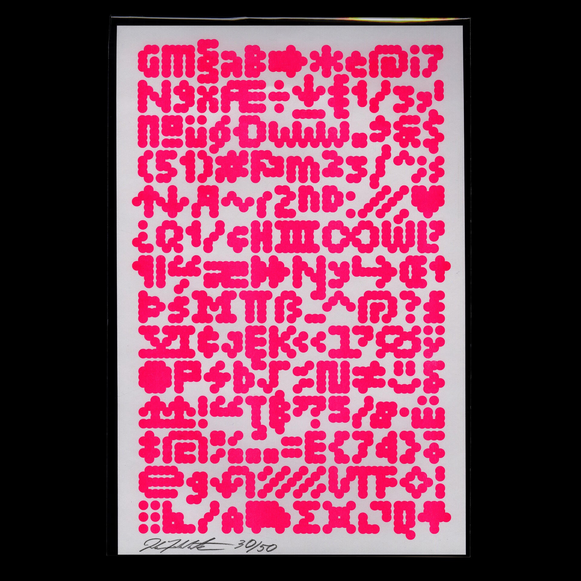Specimen poster for TINY (Today In New York), an open-source font