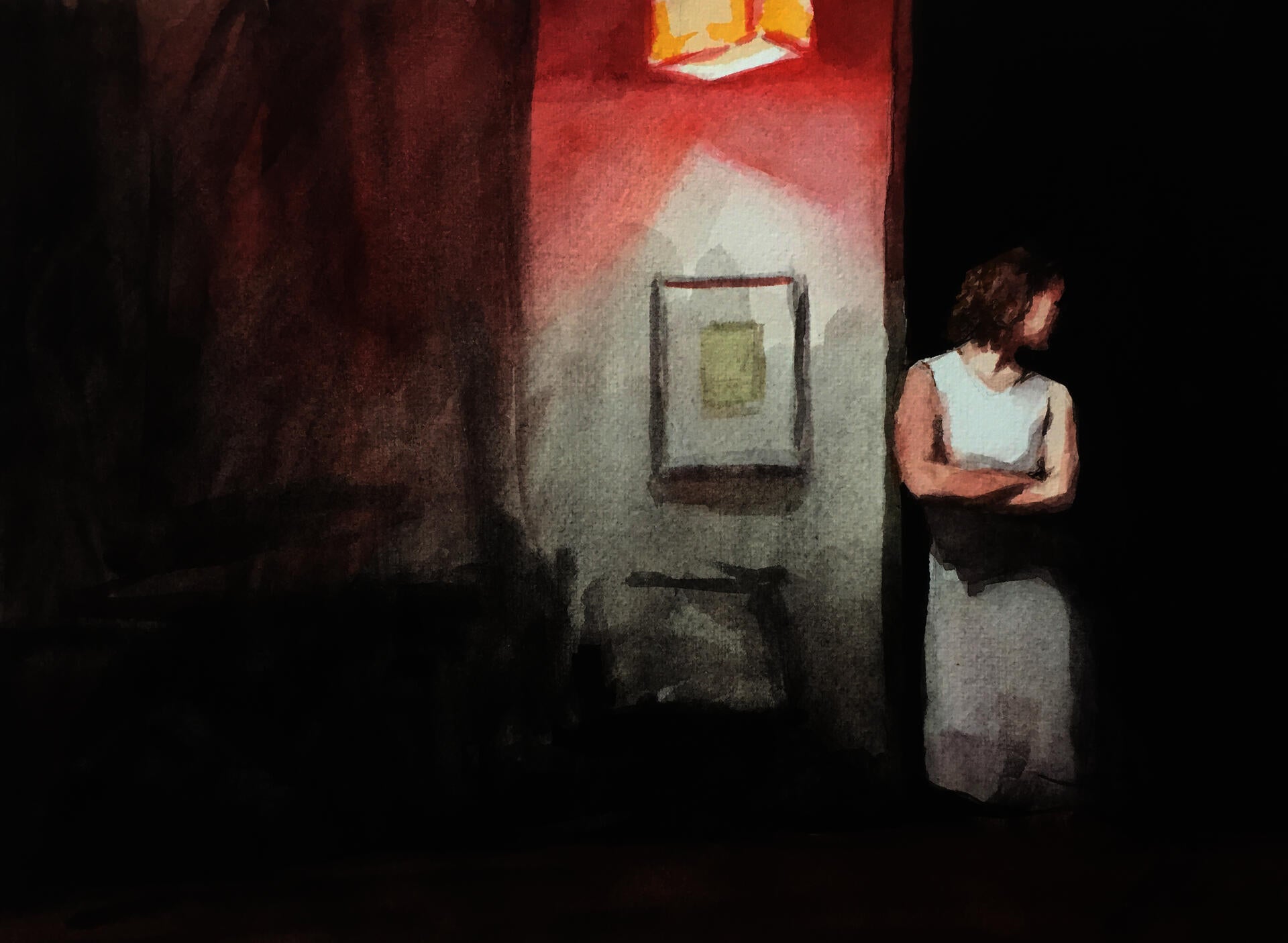 Watercolor, gouache