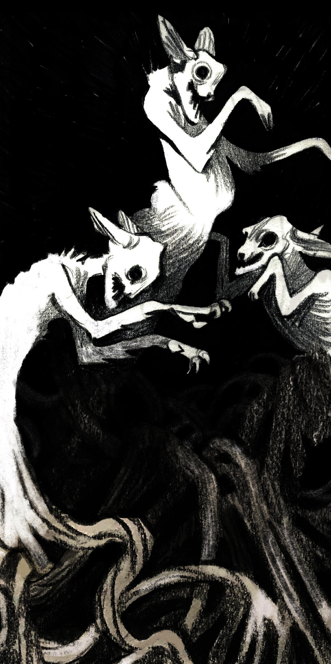 whimsically gothic creatures