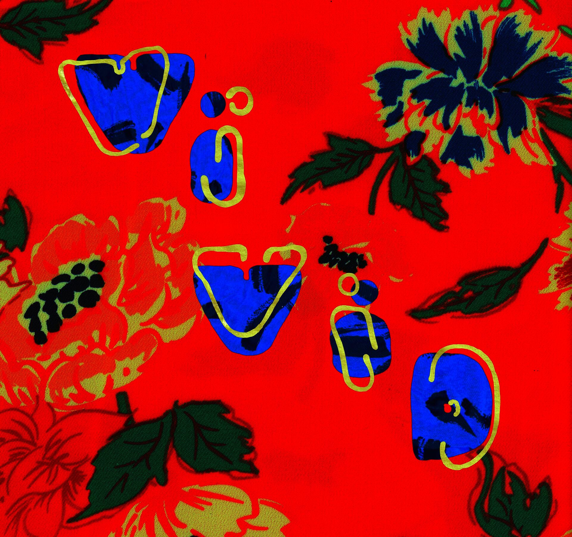 cloth floral print