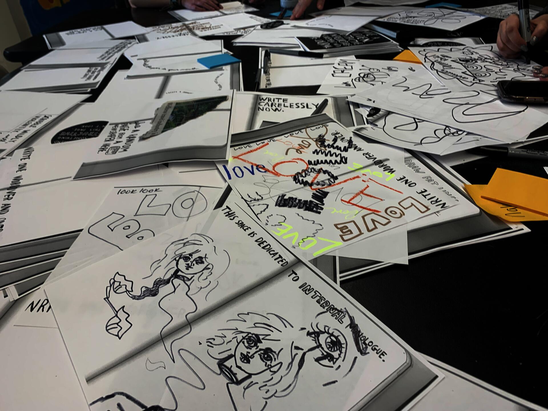From lesson "Drawing as Invention" at Mt. Hope High School
