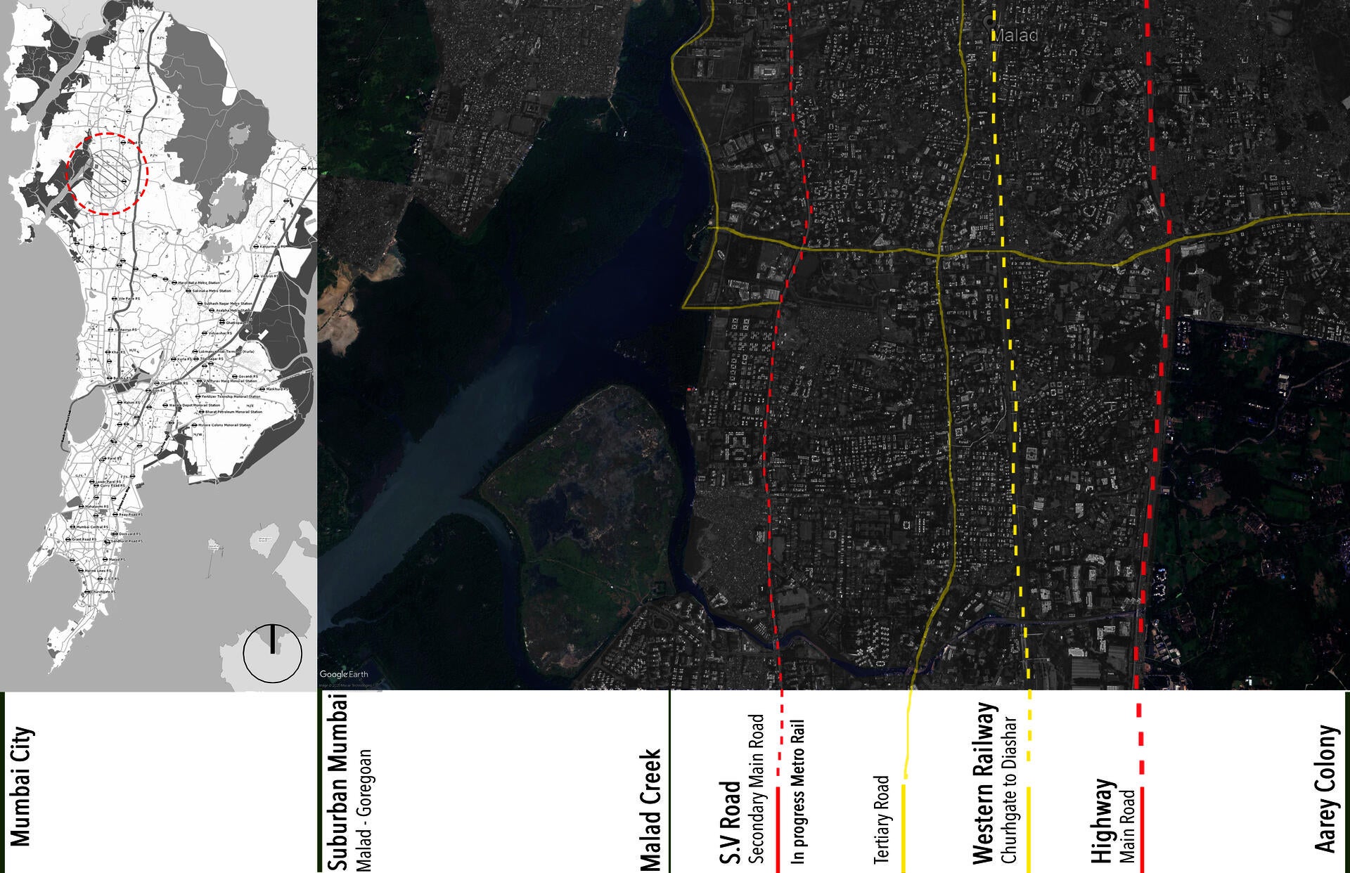 Larger Site Context_Road Network Map