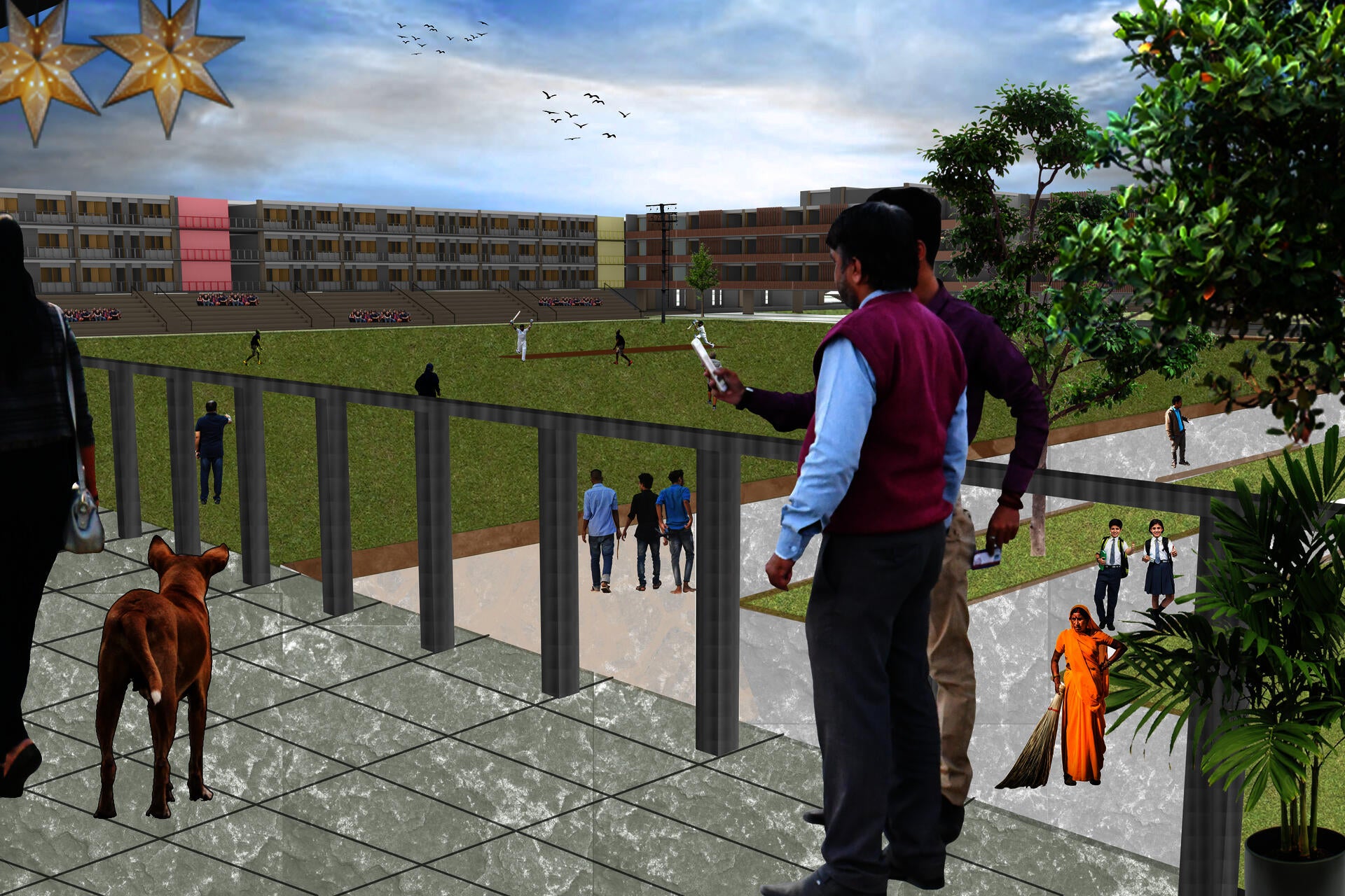 Cricket Field_Volumetric View