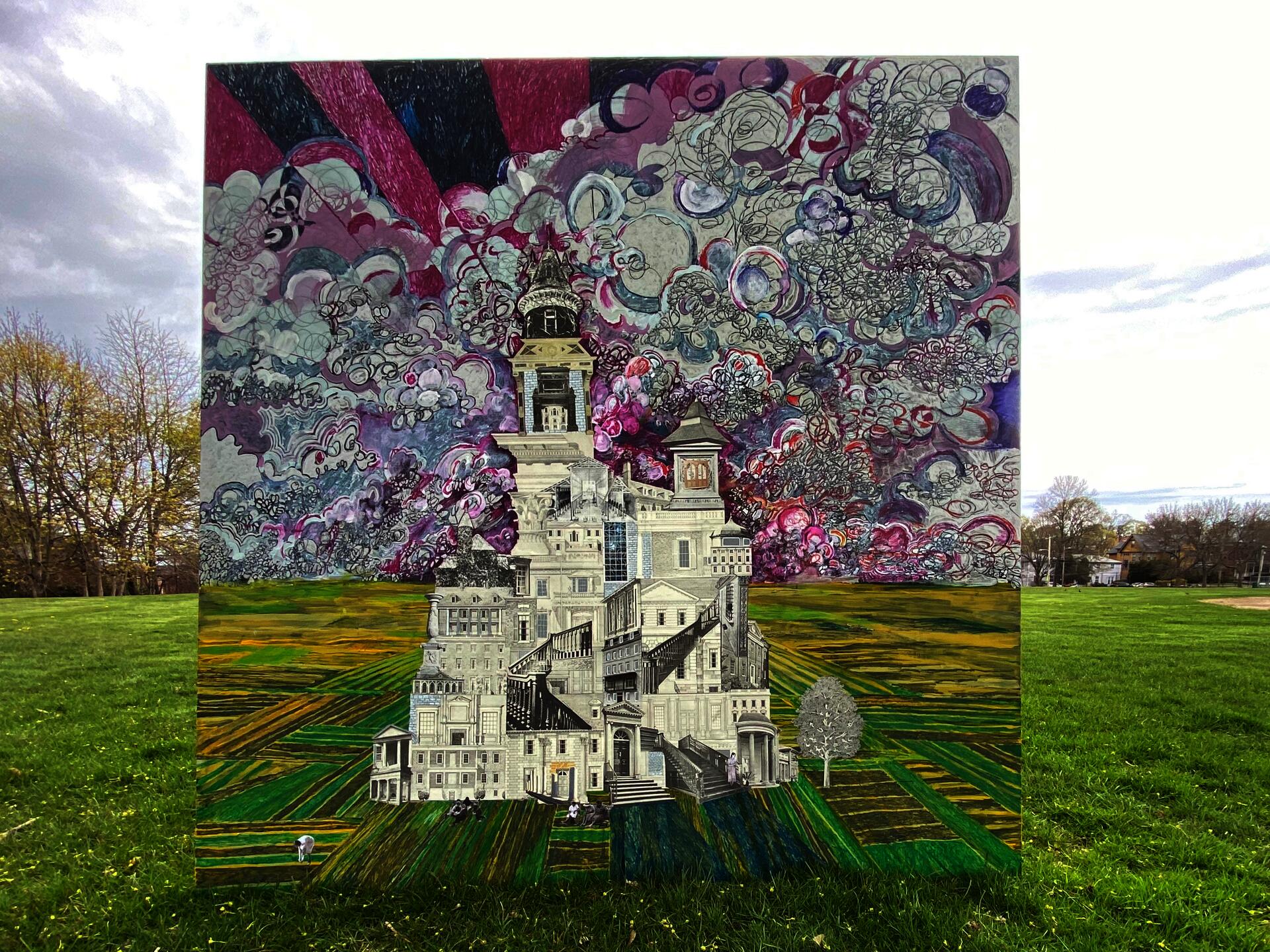 Mixed media piece by Grace Kayar