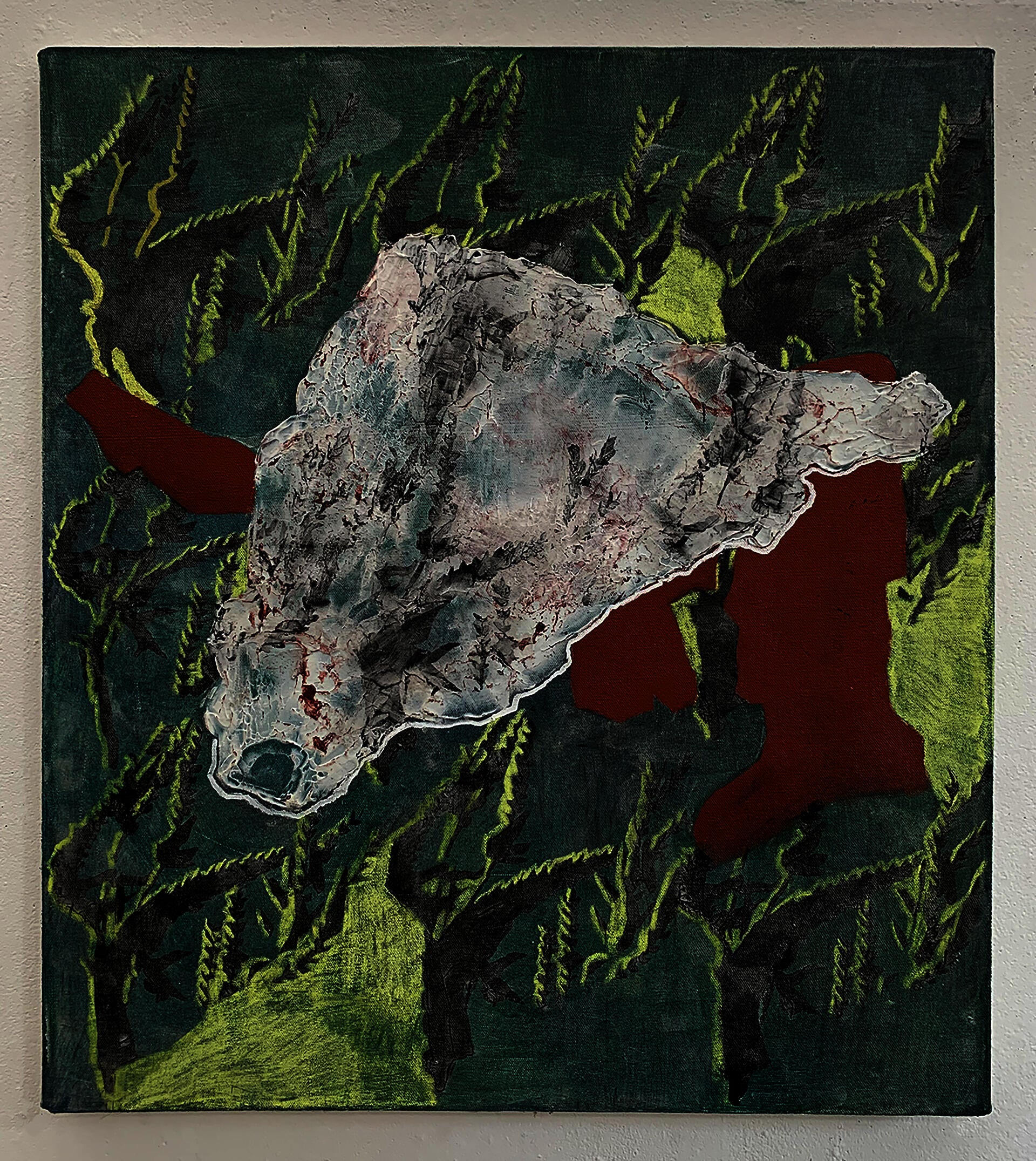 Mixed media work by Ji Won Cha