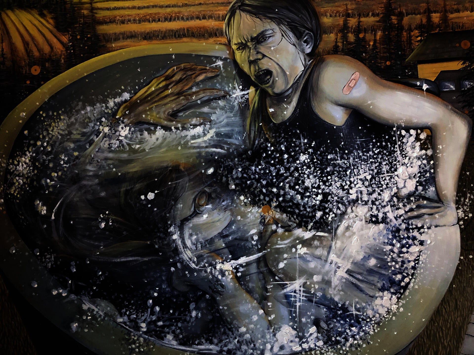 Mixed media piece by Connar Foley