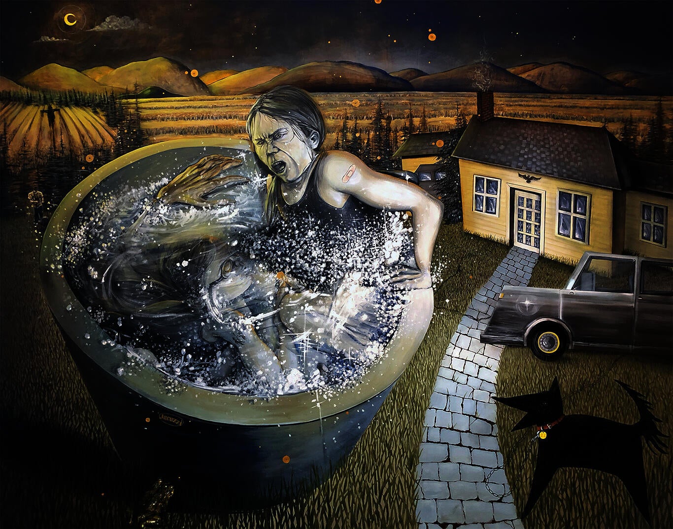 Mixed media piece by Connar Foley