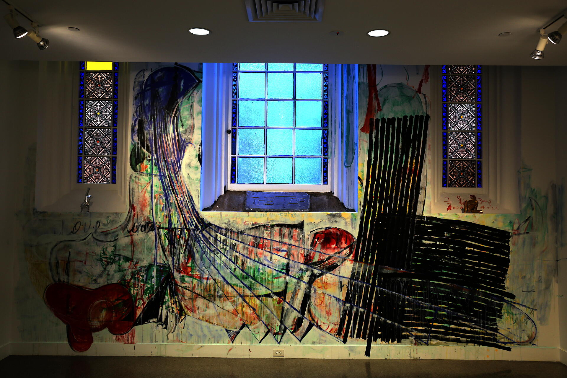 Mixed media work by Sam Go