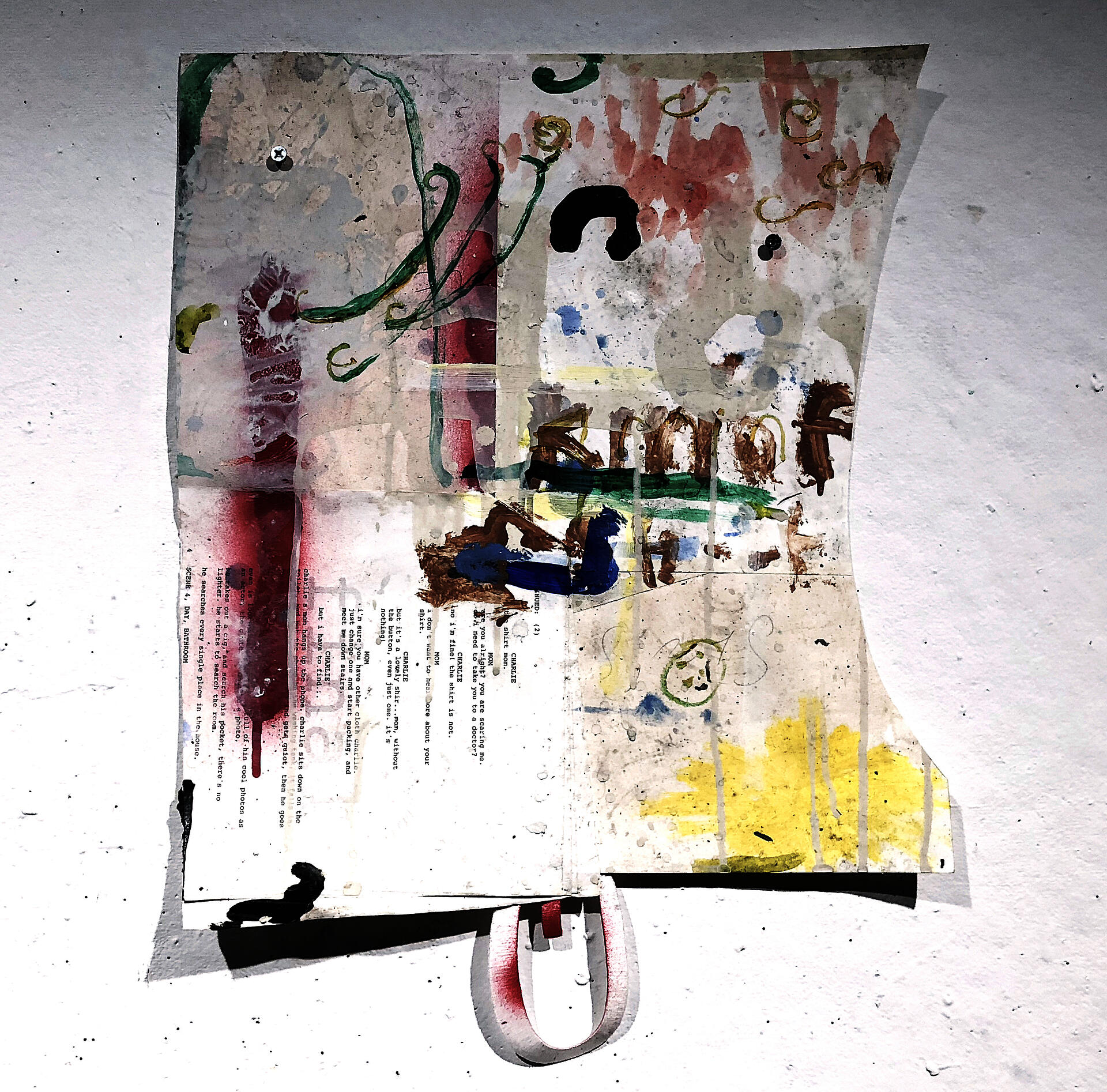 Mixed media work by Sam Go