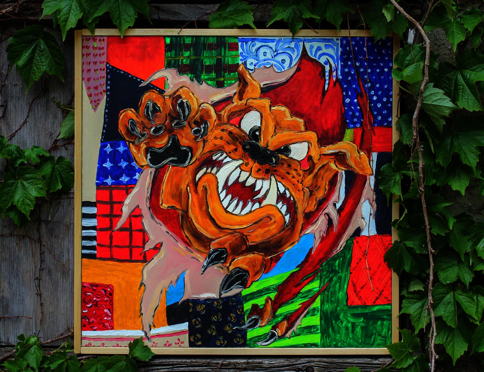 Mixed media work by Mia Scarpa