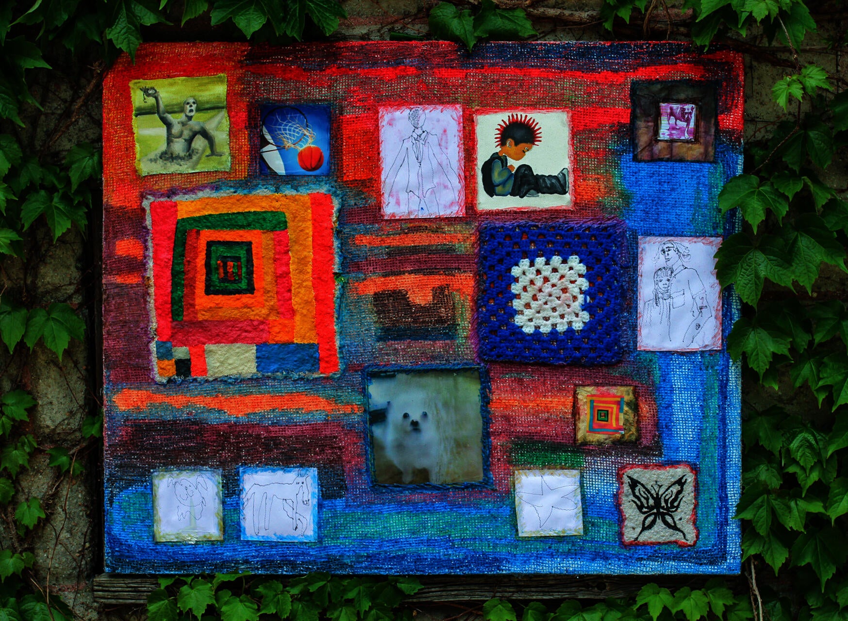 Mixed media work by Mia Scarpa