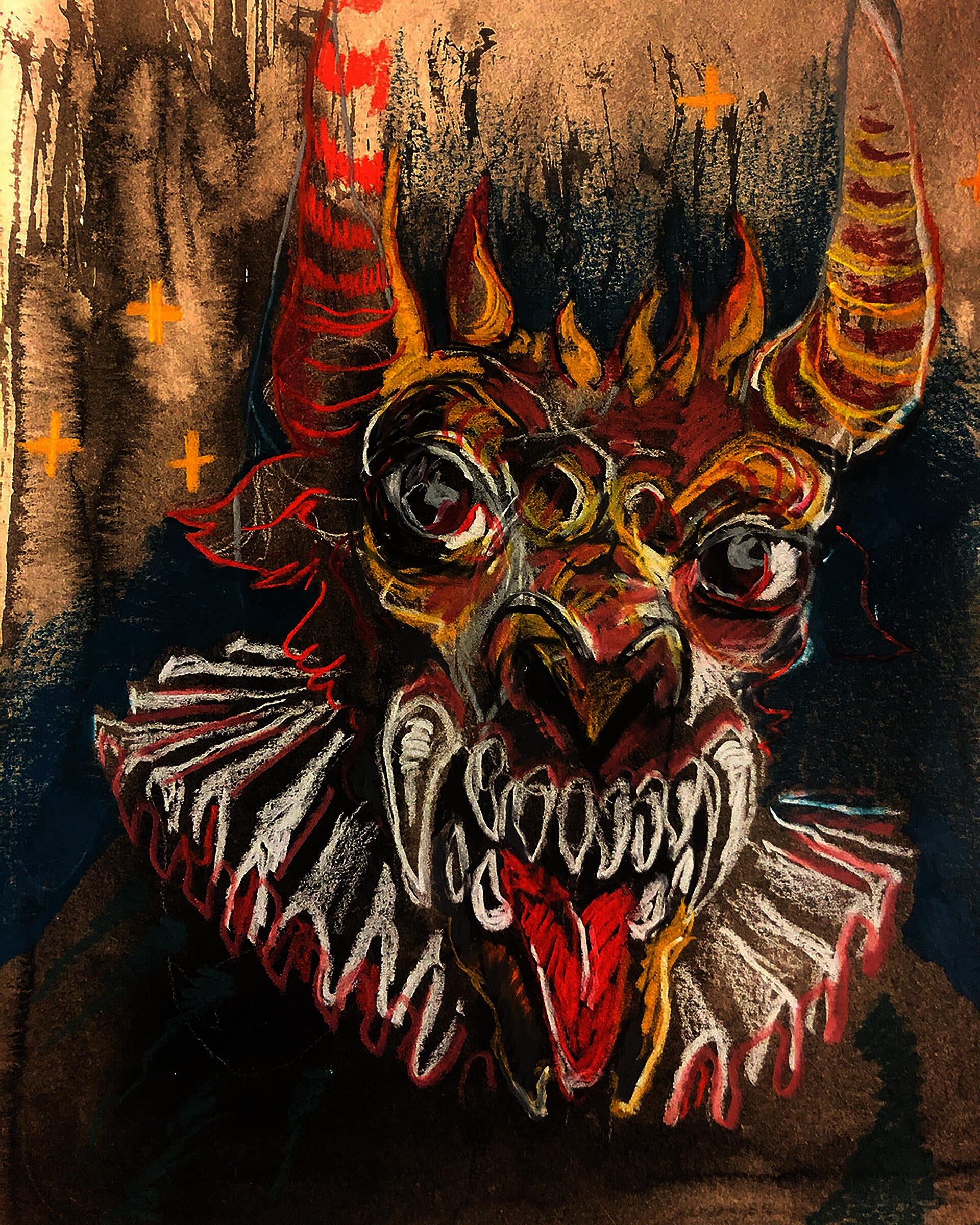 Mixed media work by Yan Diego Wilson