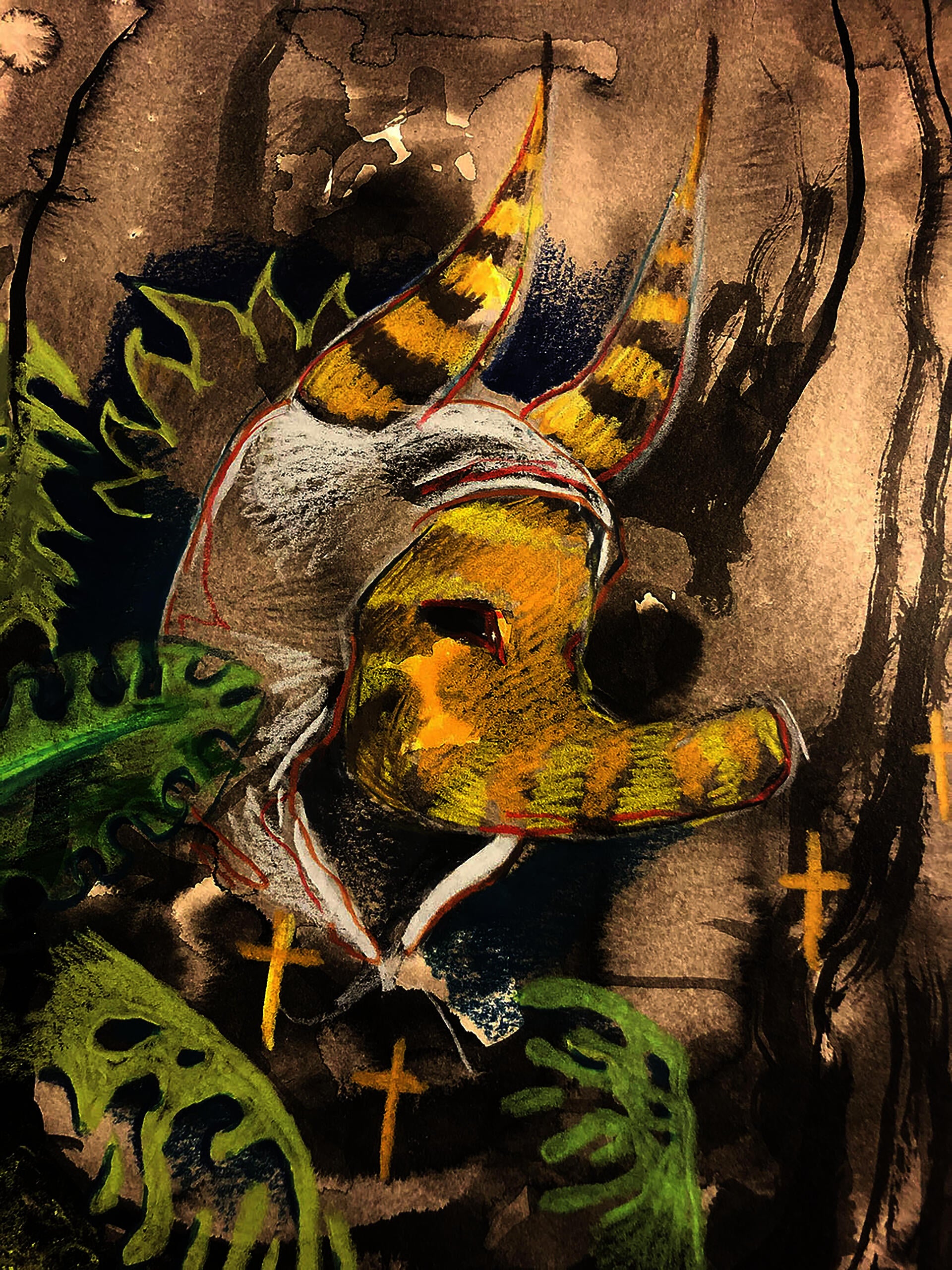 Mixed media work by Yan Diego Wilson
