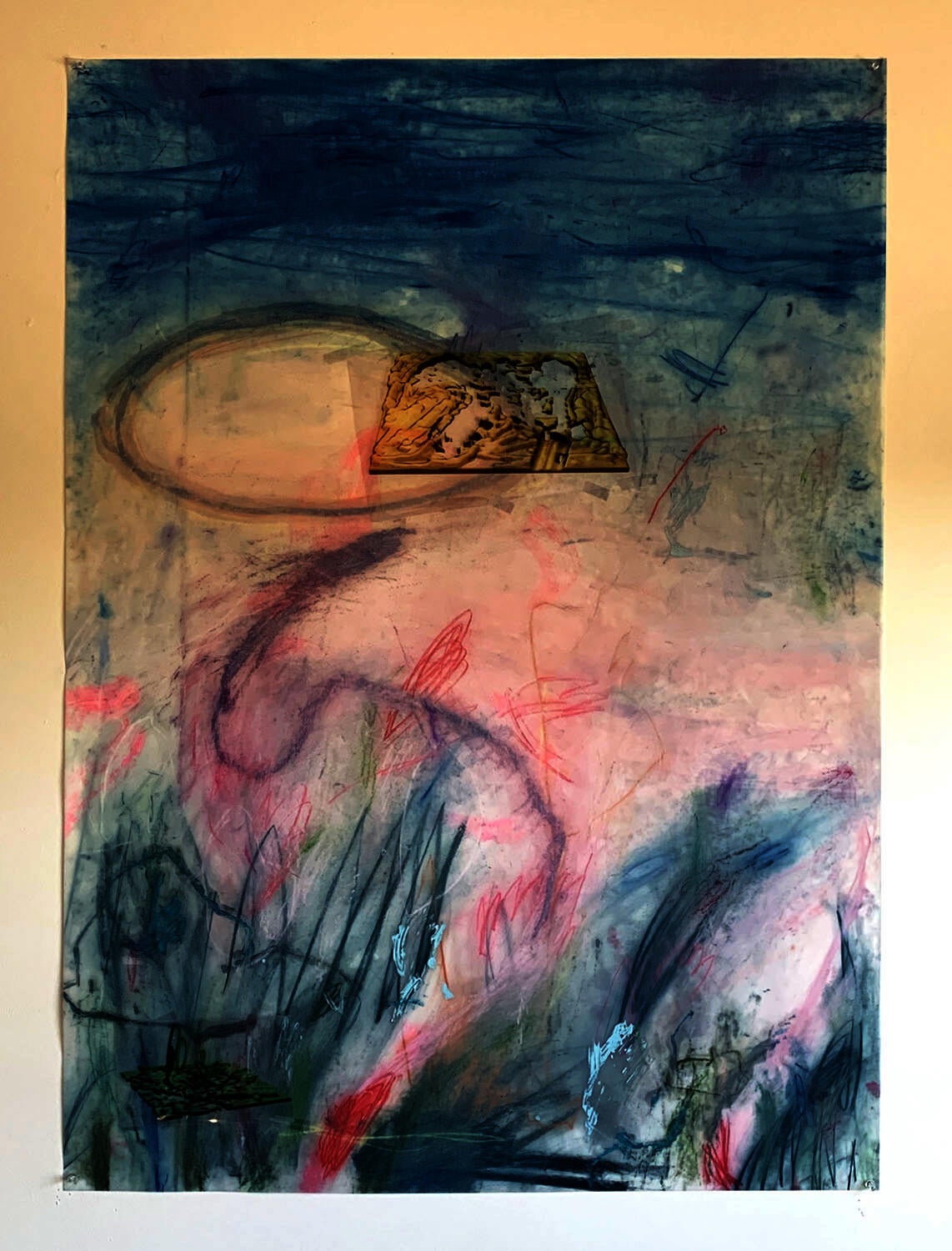 Mixed media work by Gabriela Rassi