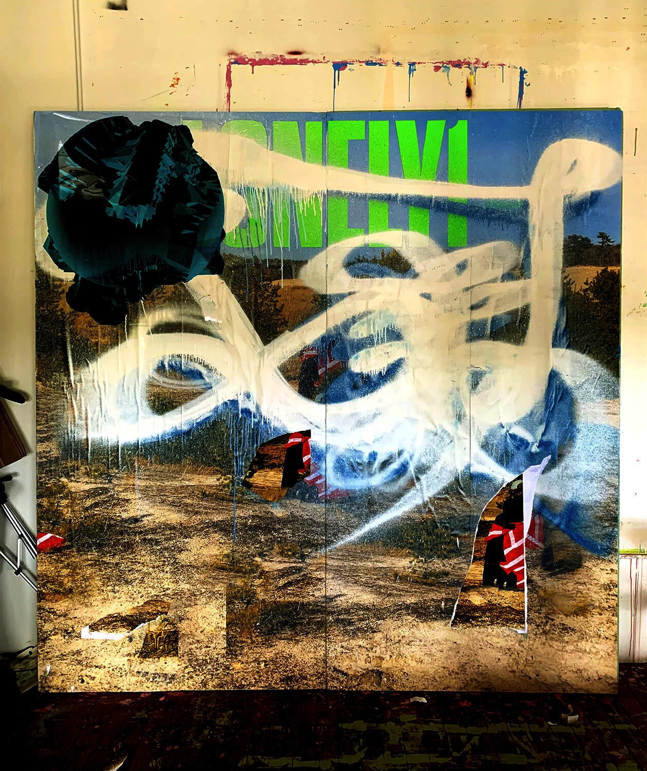 Mixed media work by Gabriela Rassi