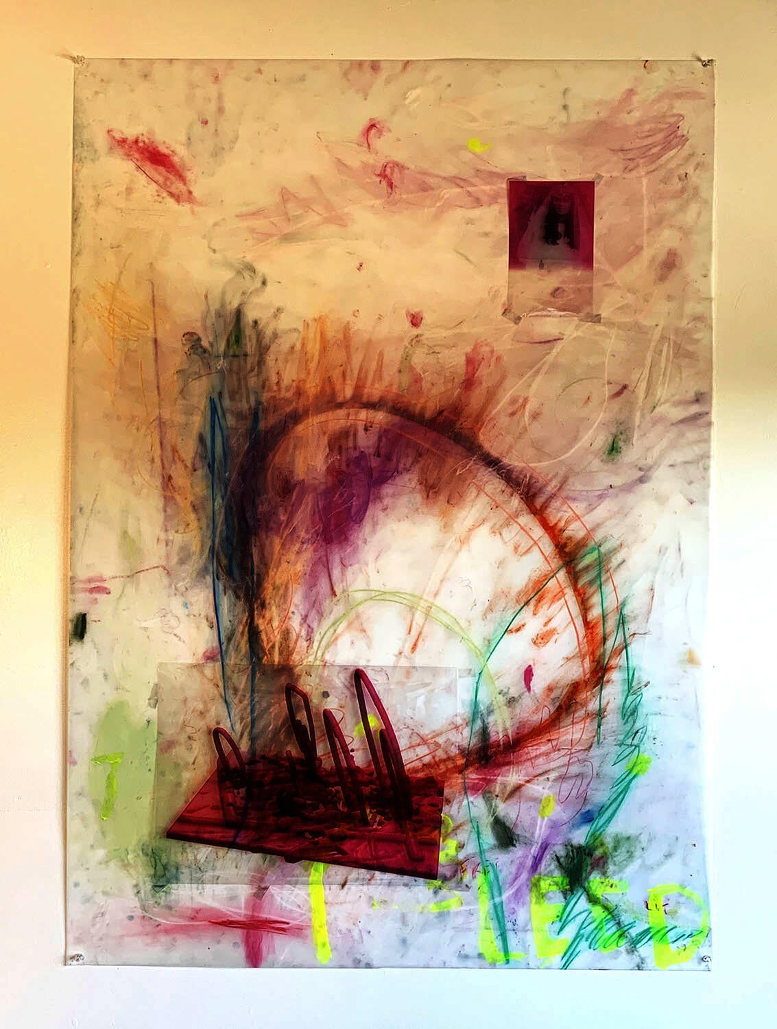 Mixed media work by Gabriela Rassi