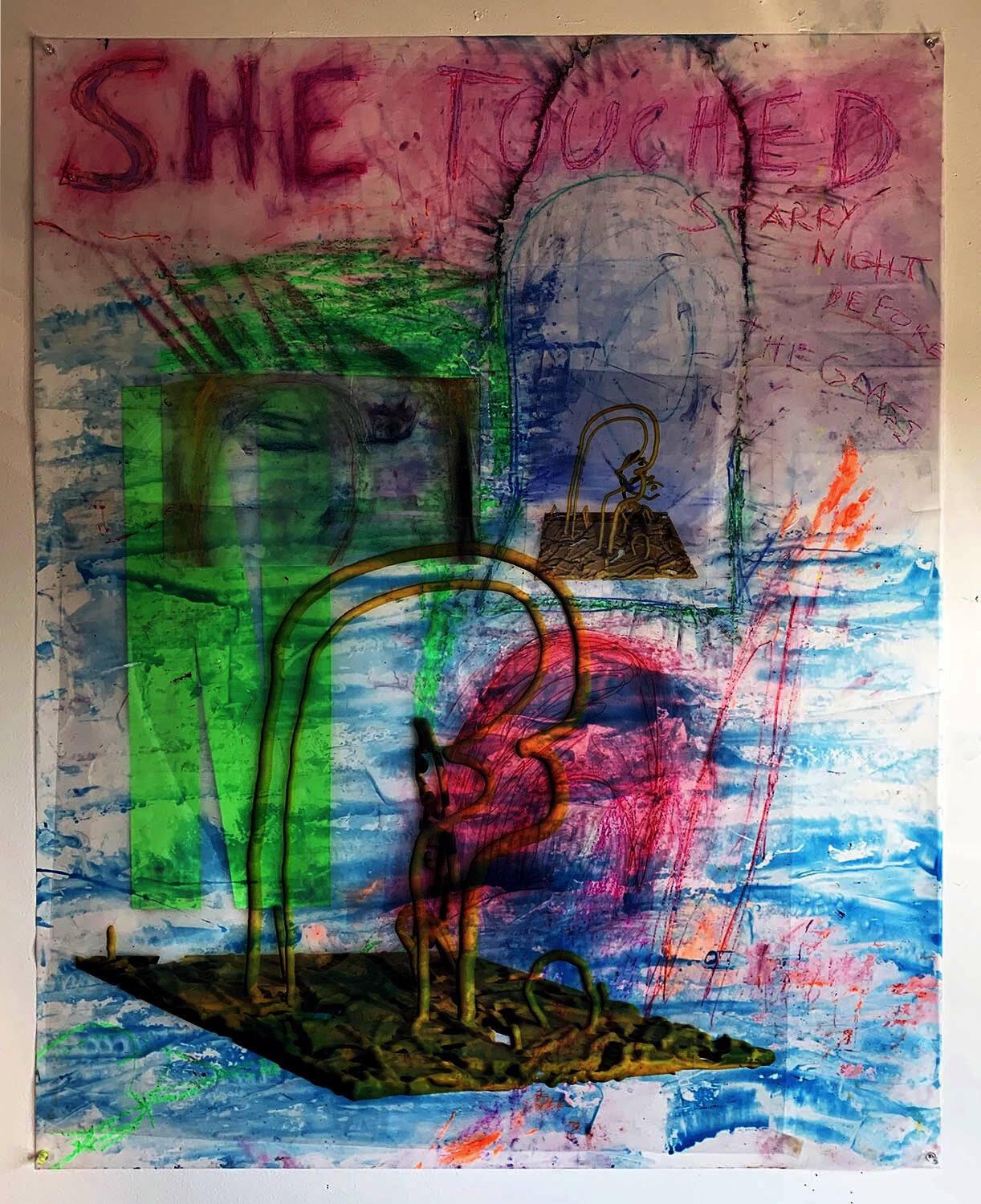 Mixed media work by Gabriela Rassi