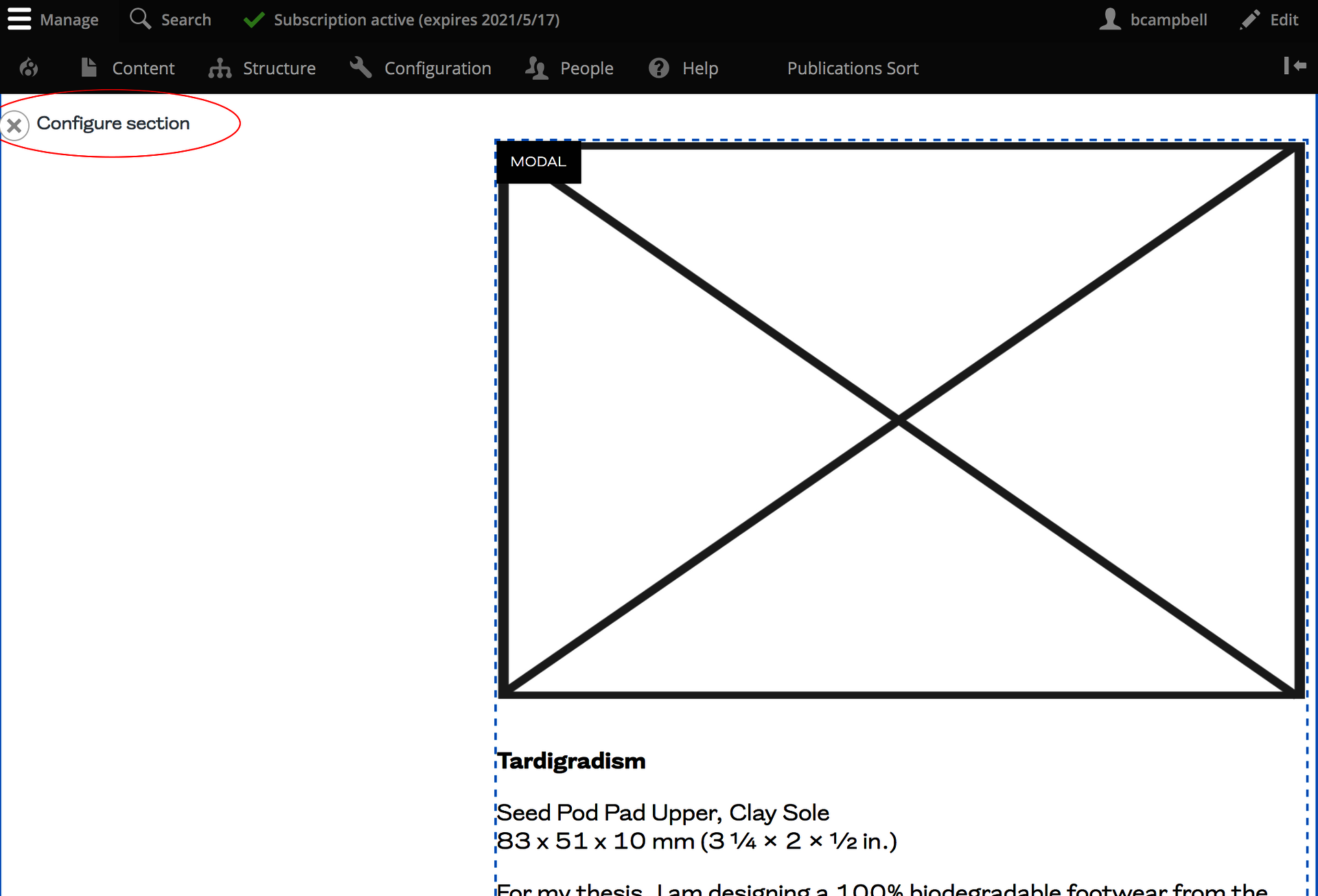 Remove section
