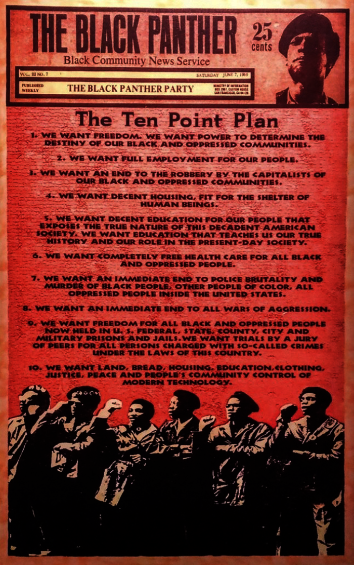 Black Panther 10 Points Poster