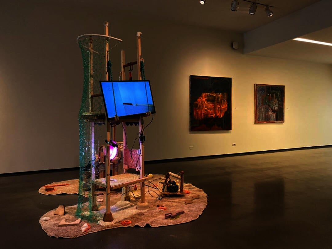 Image of the work installed in the gallery