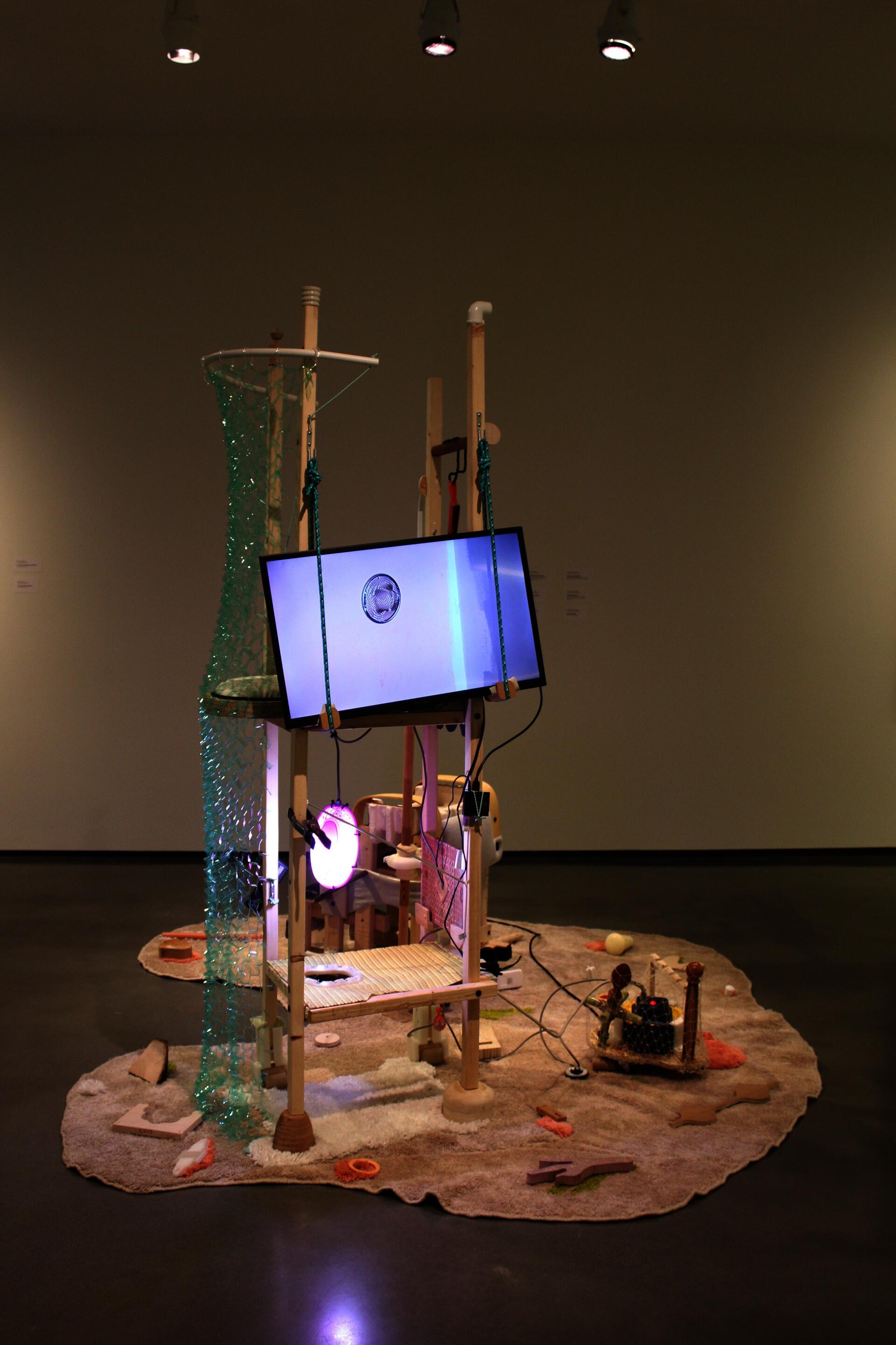 Image of the work installed in the gallery