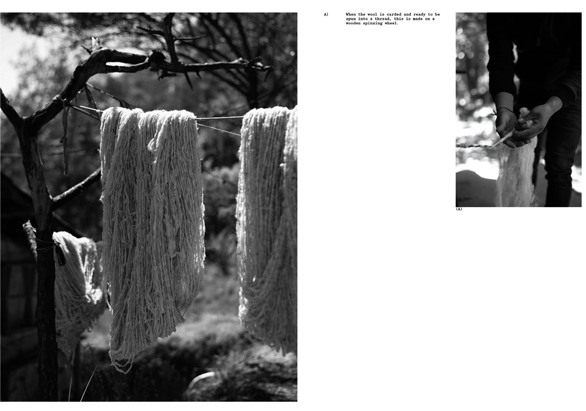 Spinning Wool process