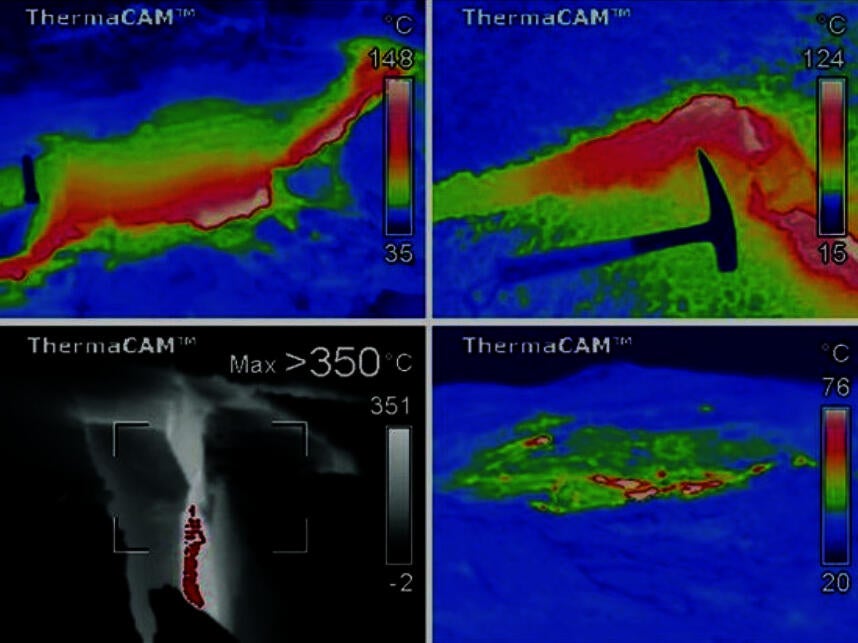 thermal image of Centralia's underground mine fire