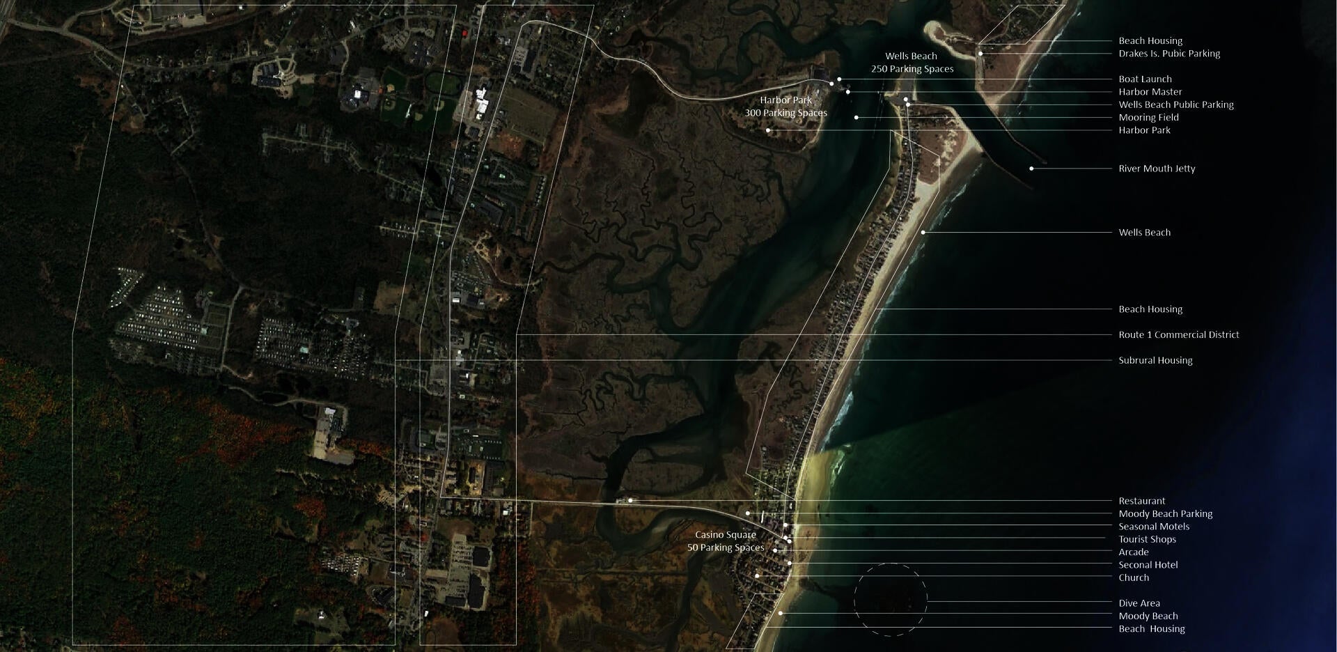 A map of coastal Wells existing program.