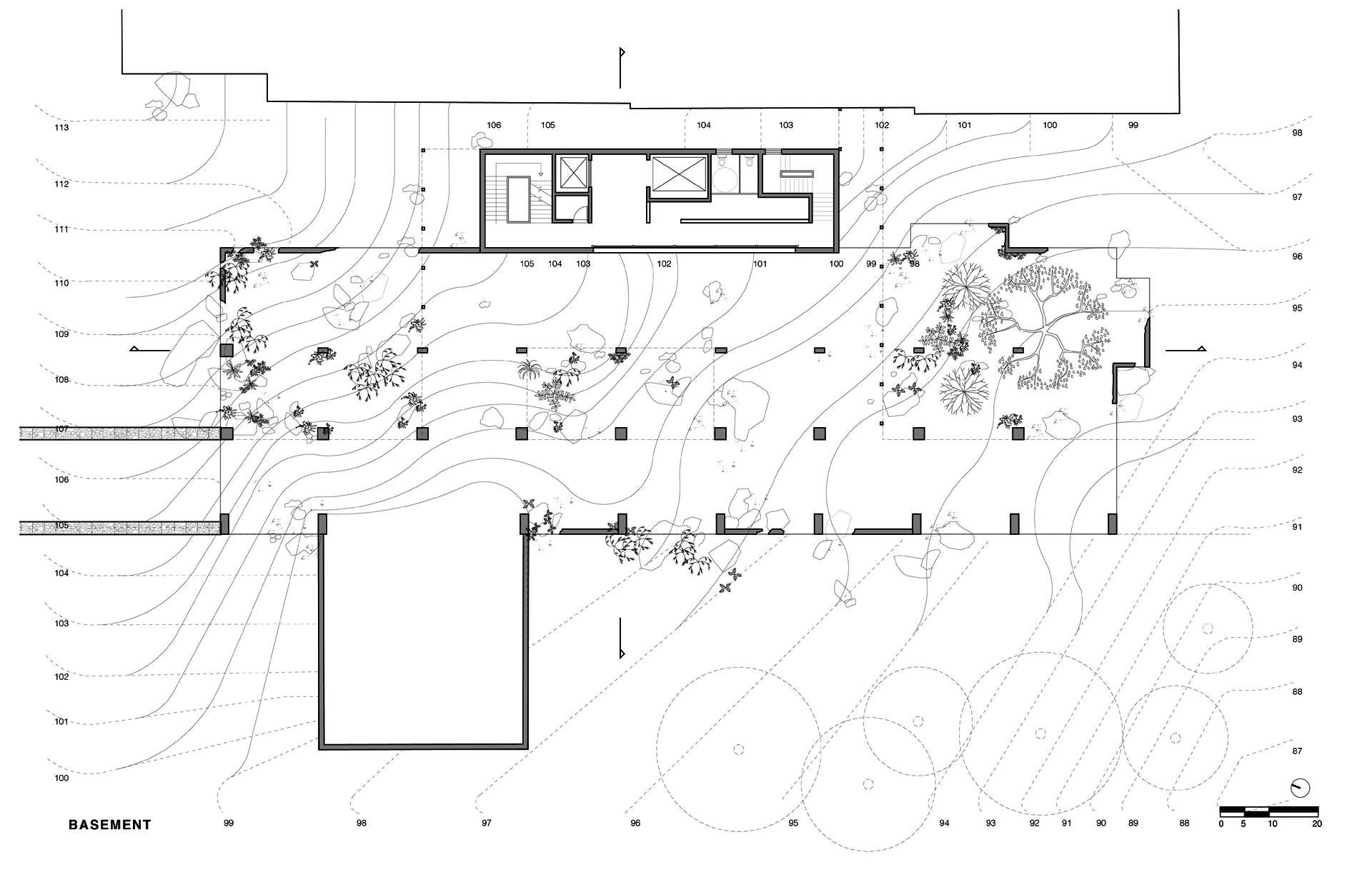 Basement grading plan