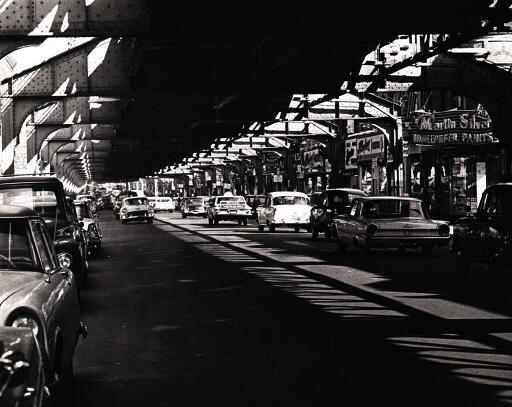 Underneath the El from the 1950s