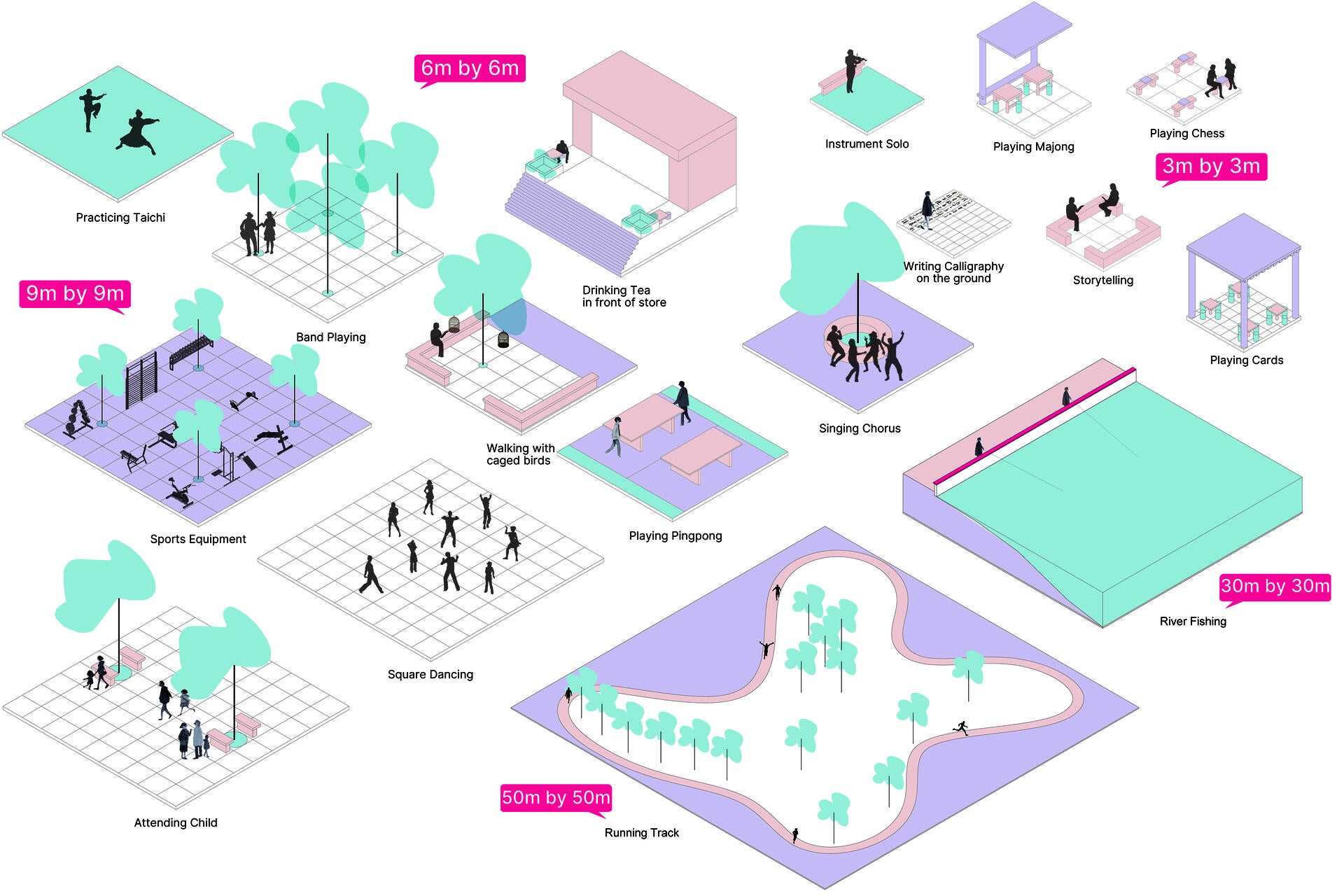 How the city currently provides space for seniors?