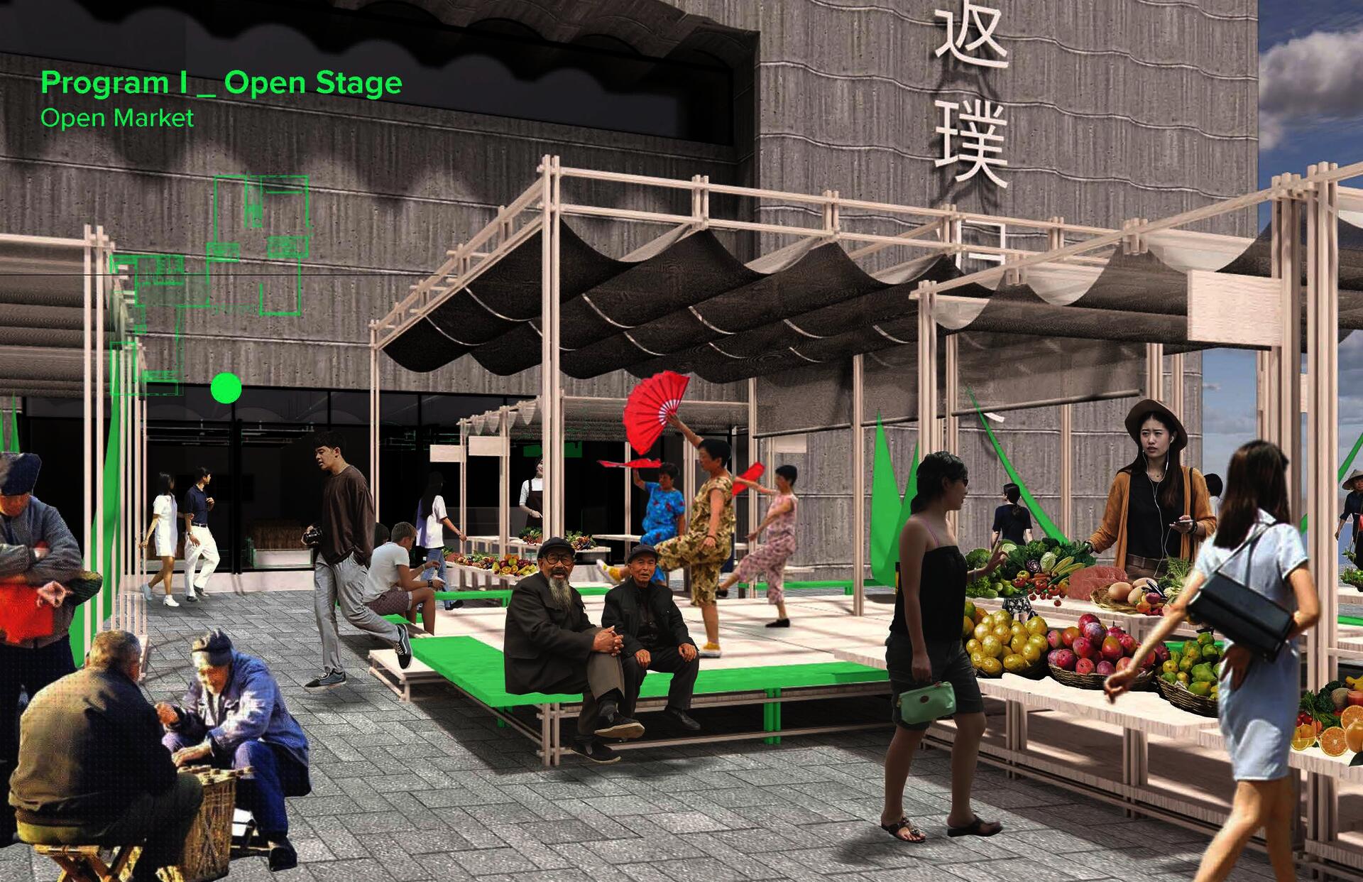 RENDERING _ Open market