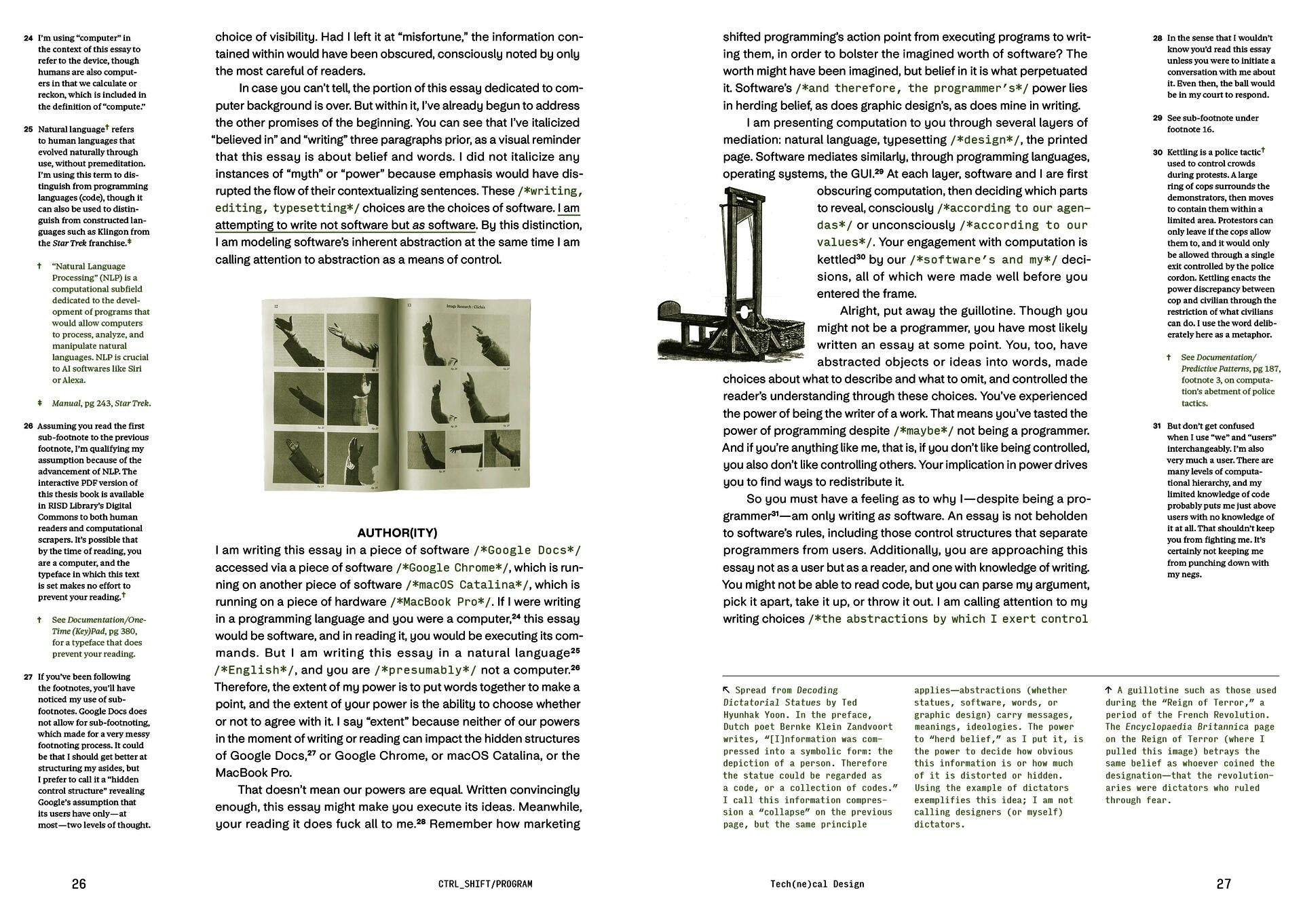 Spread from introduction to CTRL SHIFT
