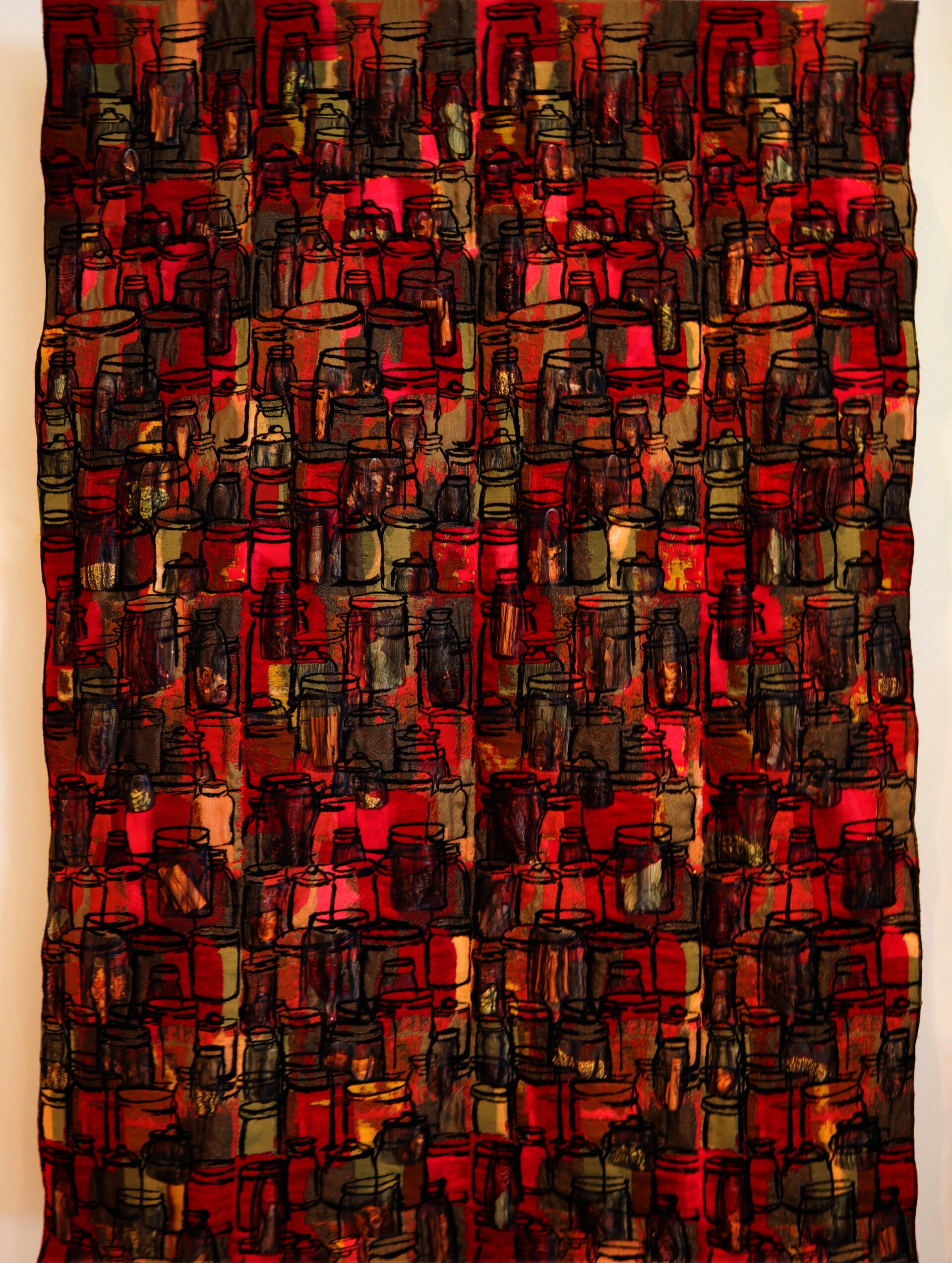 Full Jacquard fabric stuffed with spices