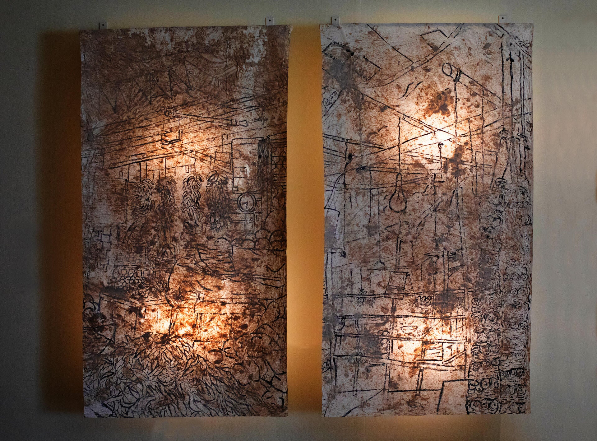 Full view of Concrete Diptych