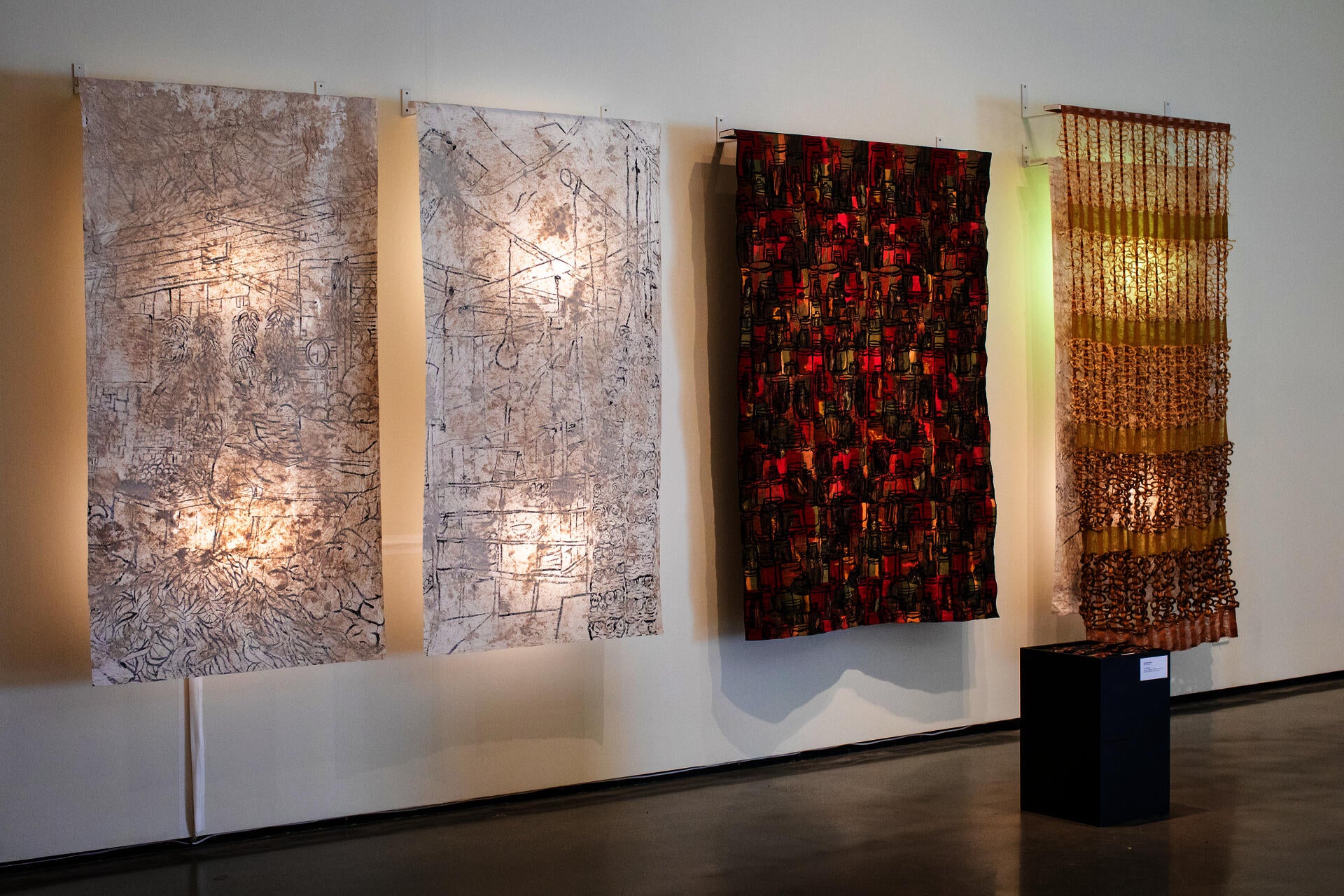 Photograph of Installation of thesis work 