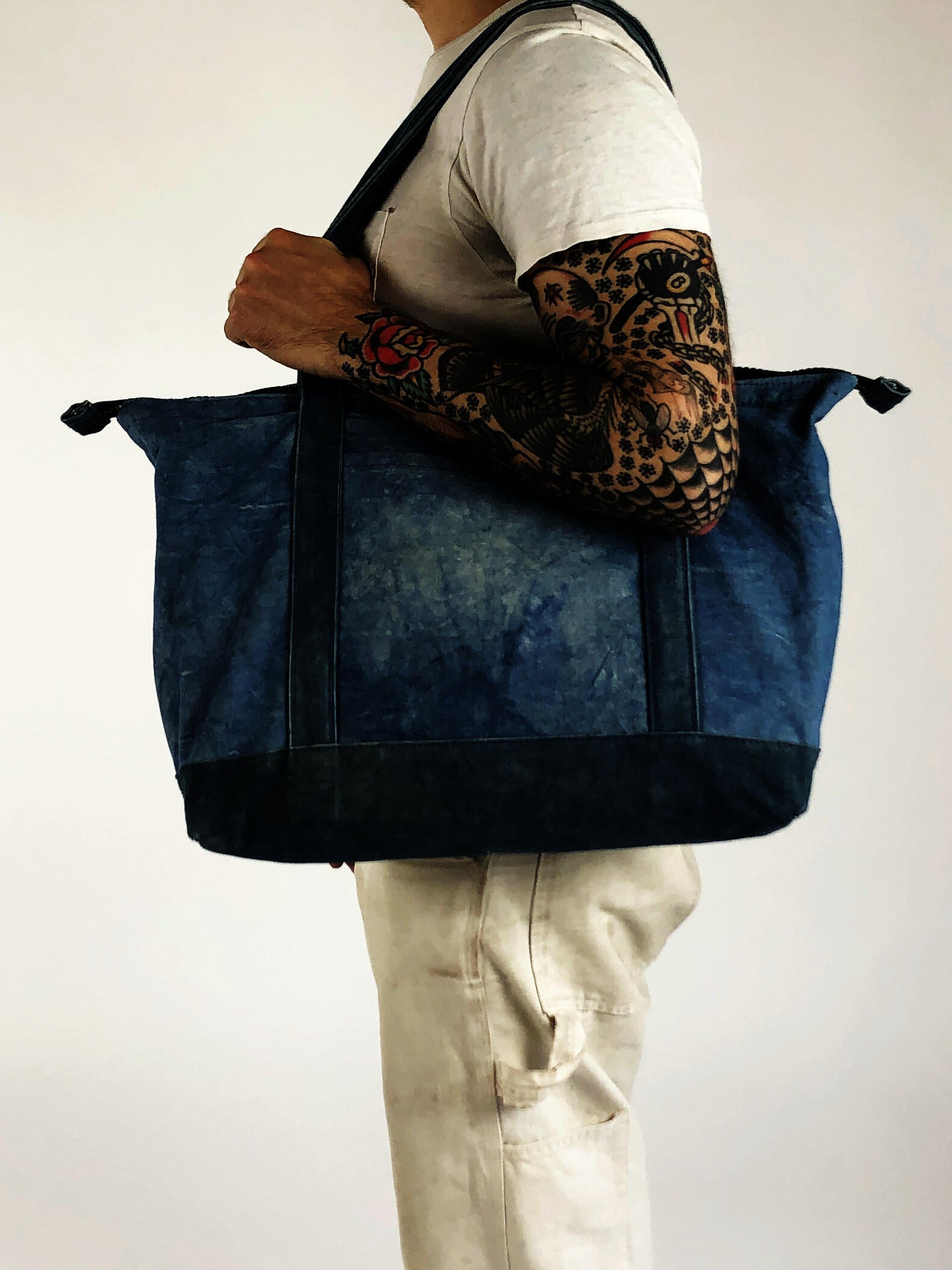 person holding bag