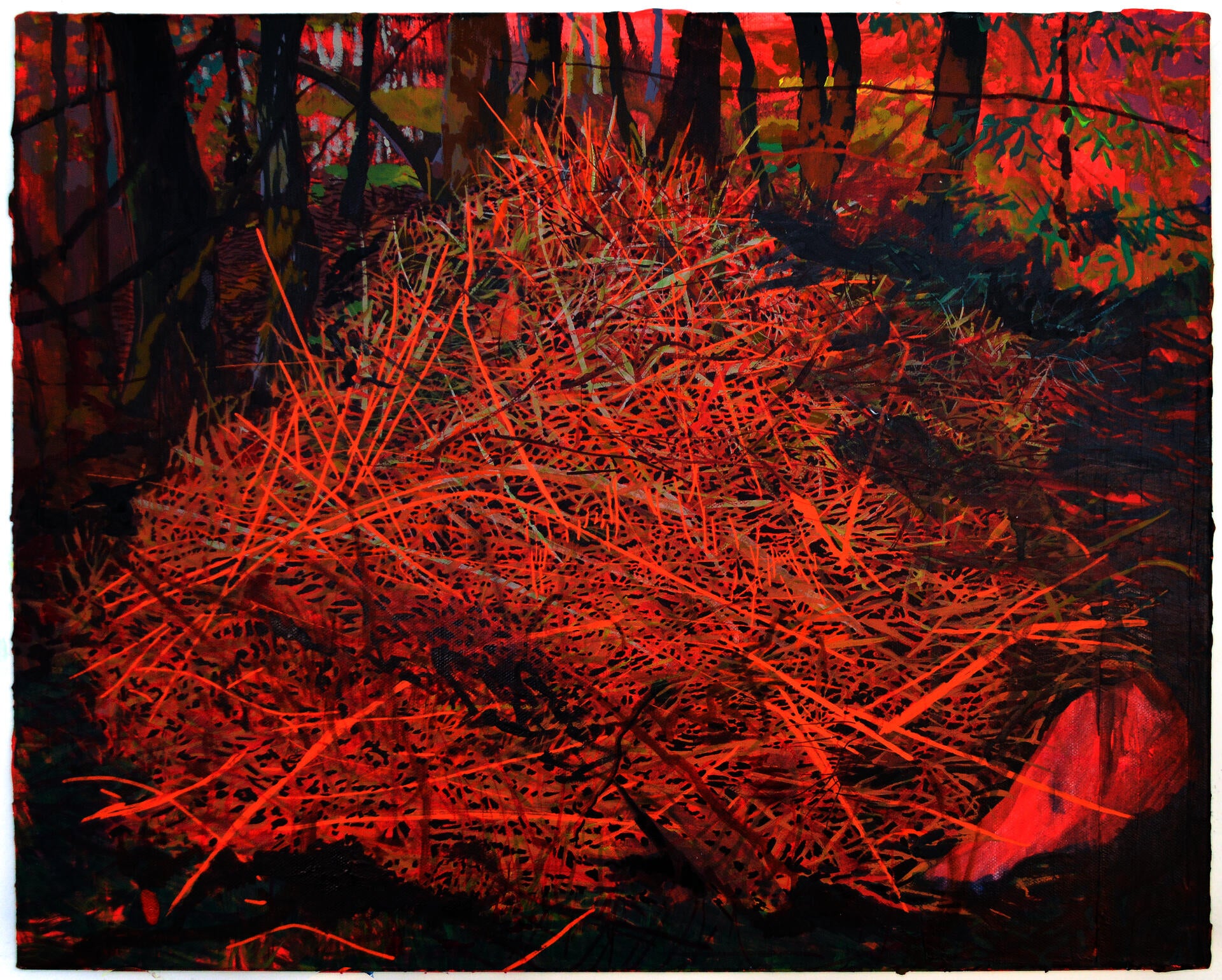 A painting of a compost pile
