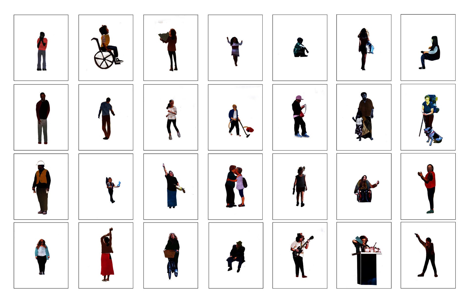 Collaged Figures