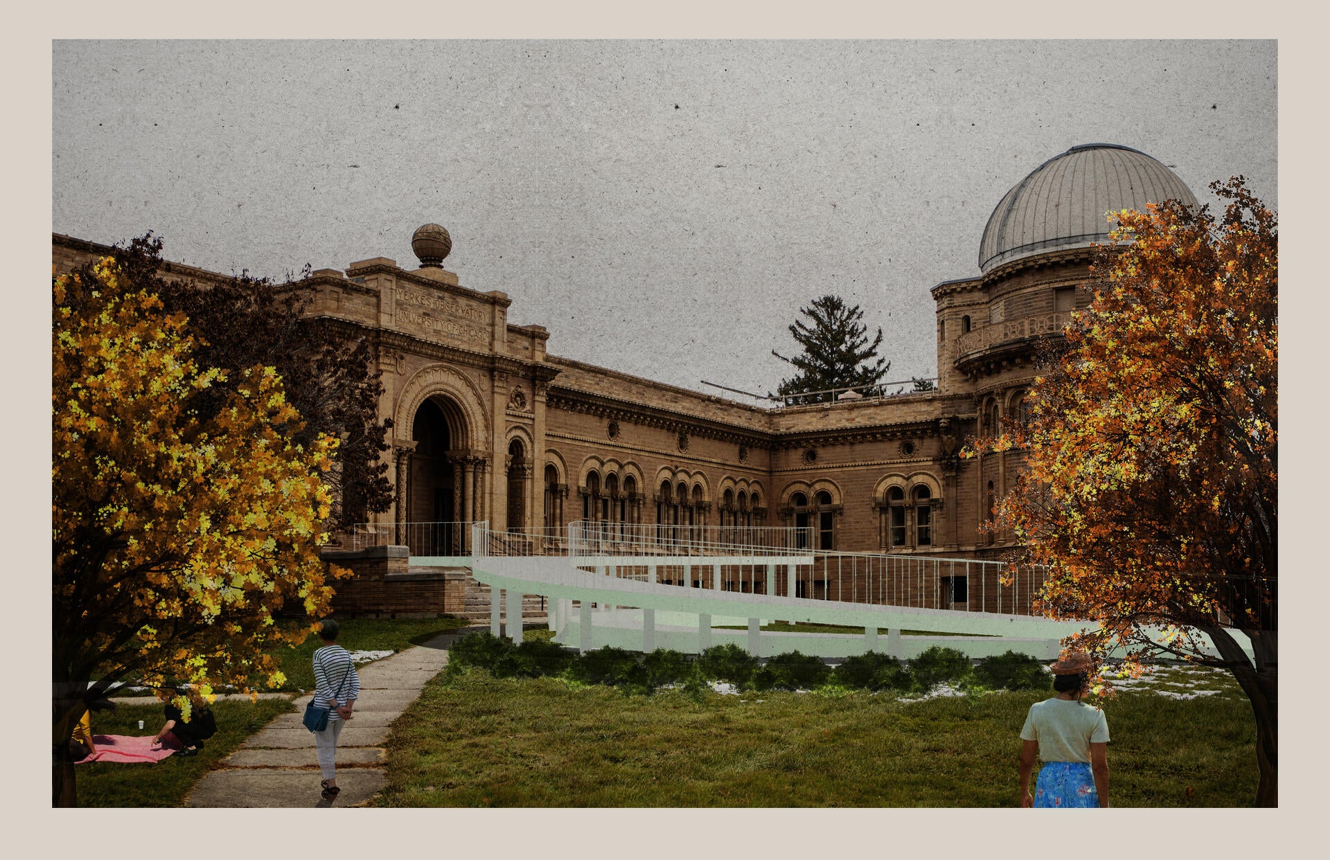 Yerkes Observatory South Entrance.
